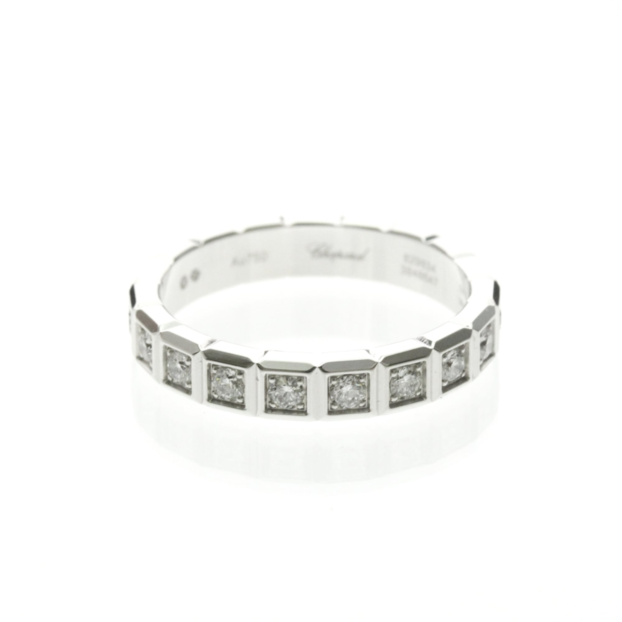 Chopard Ice Cube Pure Pendant Necklace 18K White Gold And Diamonds Silver White_Gold Ring Jewelry (Pre-Owned)