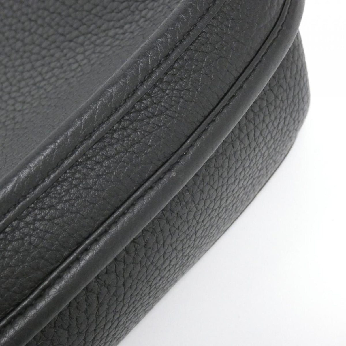 Hermes Black Taurillon Clemence Leather Shoulder Bag (Pre-Owned)