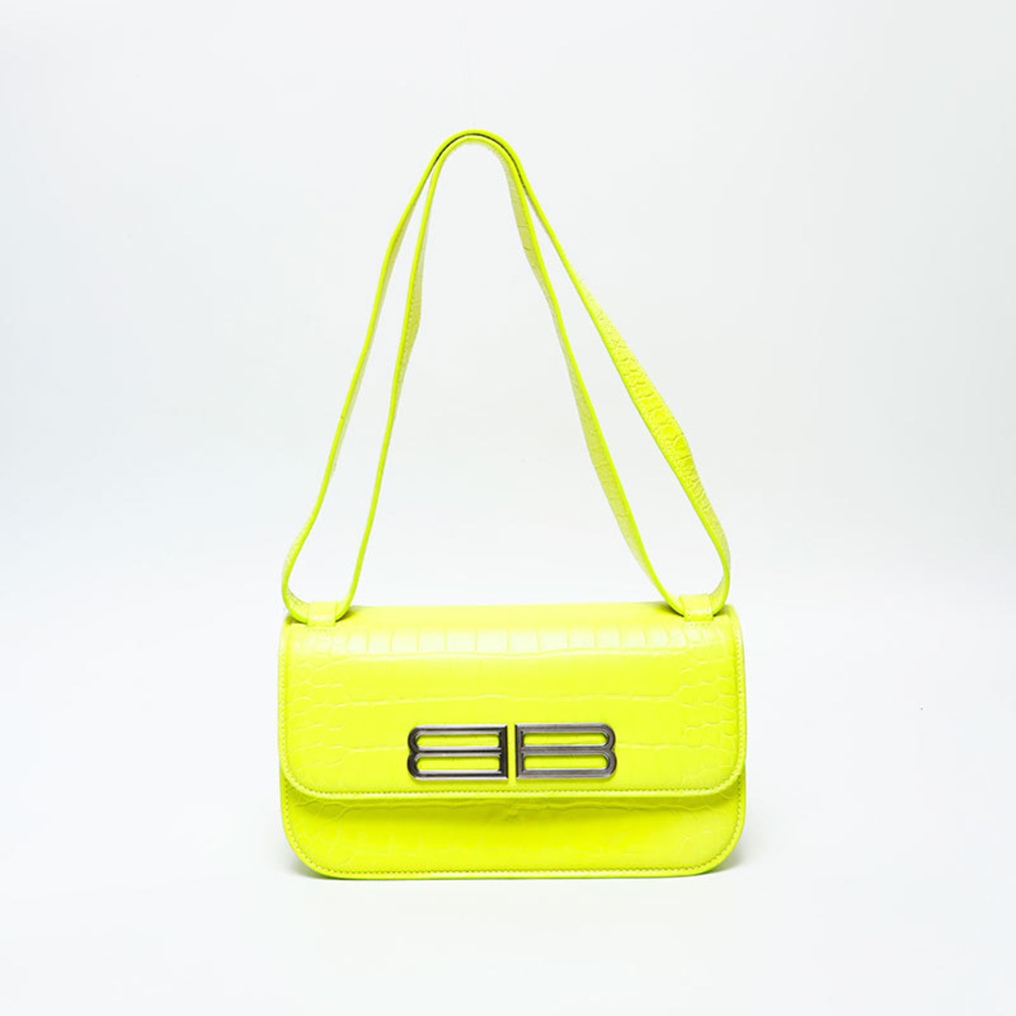 Balenciaga Yellow Leather Shoulder Bag (Pre-Owned)