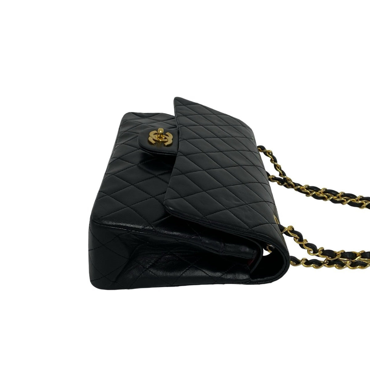 Chanel Black Leather Shoulder Bag (Pre-Owned)