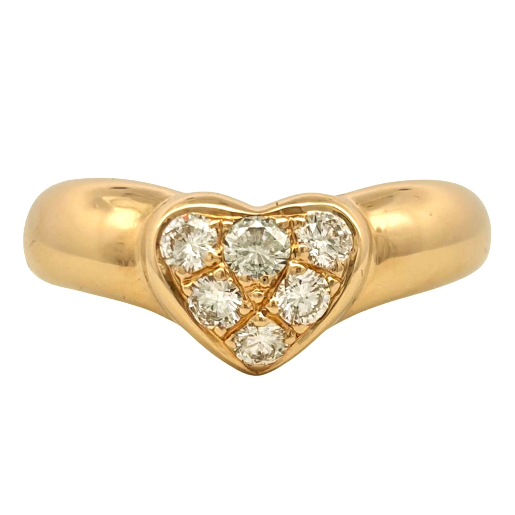 Tiffany Heart Yellow Gold (18K) Band Ring (Pre-Owned)
