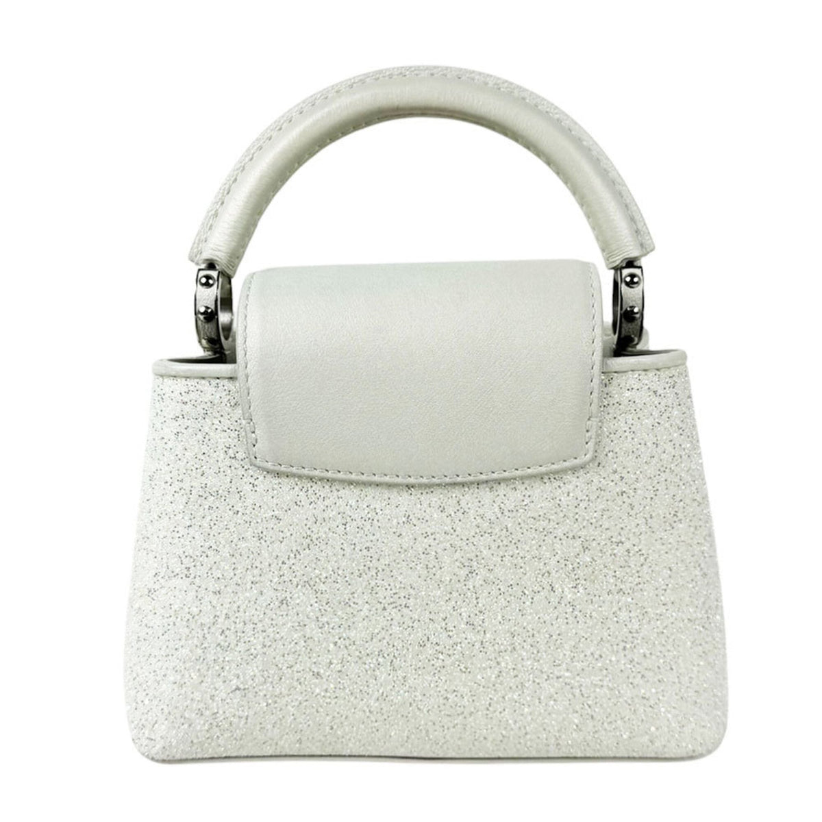Louis Vuitton White Leather Shoulder Bag (Pre-Owned)