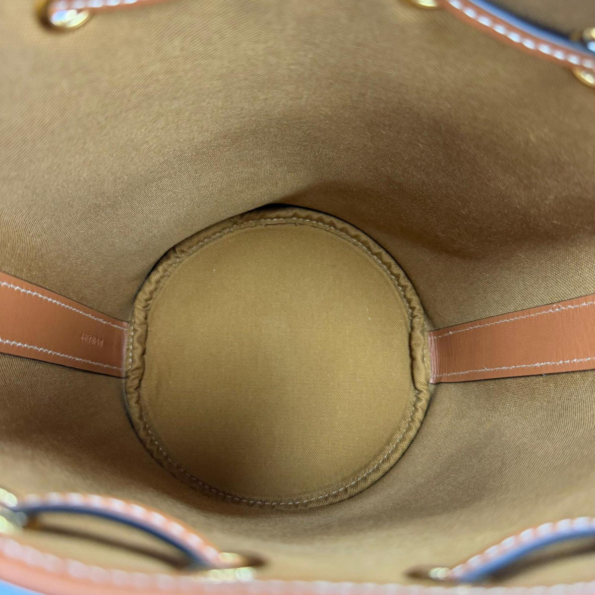 Celine Canvas Shoulder Bag (Pre-Owned)