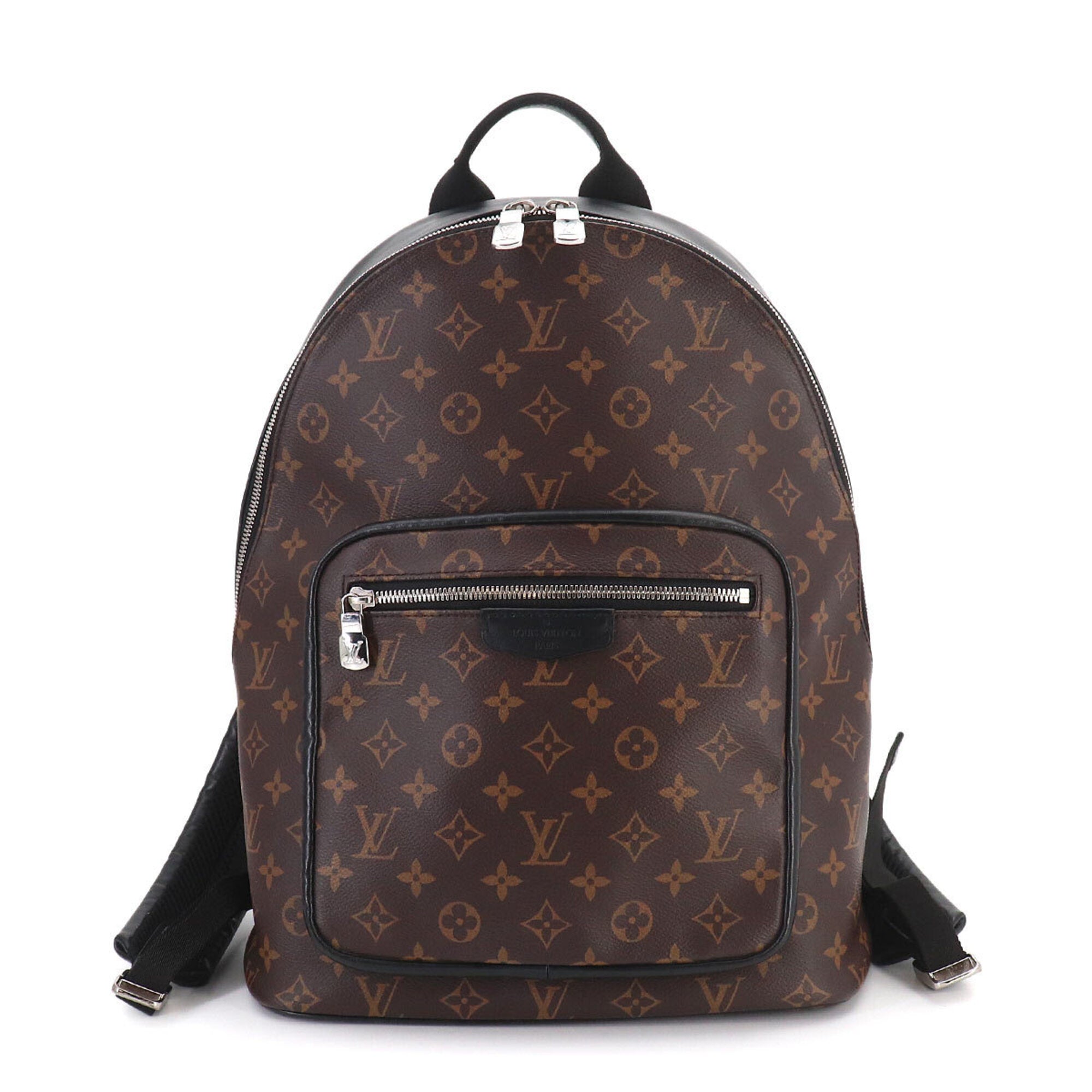 Louis Vuitton Black Brown Monogram Macassar Monogram Backpack (Pre-Owned)