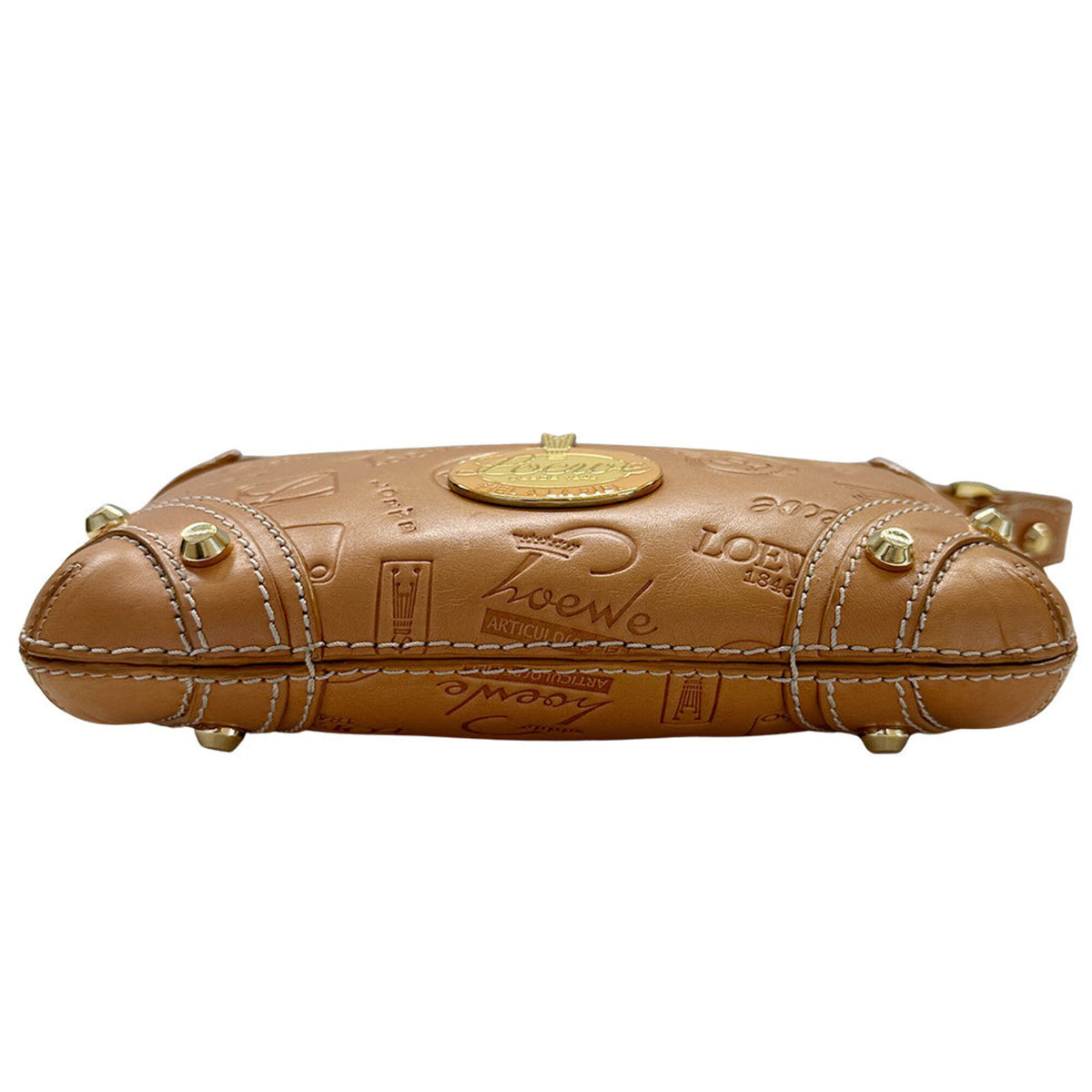 Loewe Brown Leather Handbag Shoulder Bag (Pre-Owned)