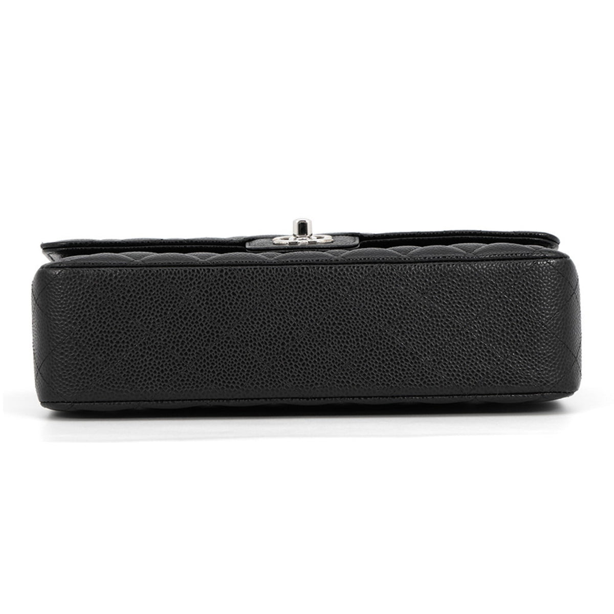 Chanel Black Grained Calfskin Handbag Shoulder Bag (Pre-Owned)