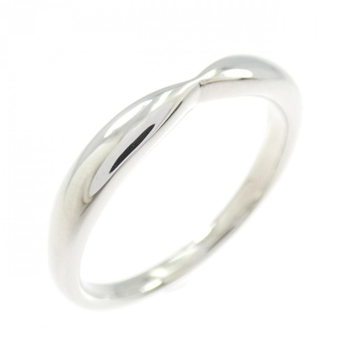 Tiffany Platinum Platinum 950 Band Ring (Pre-Owned)
