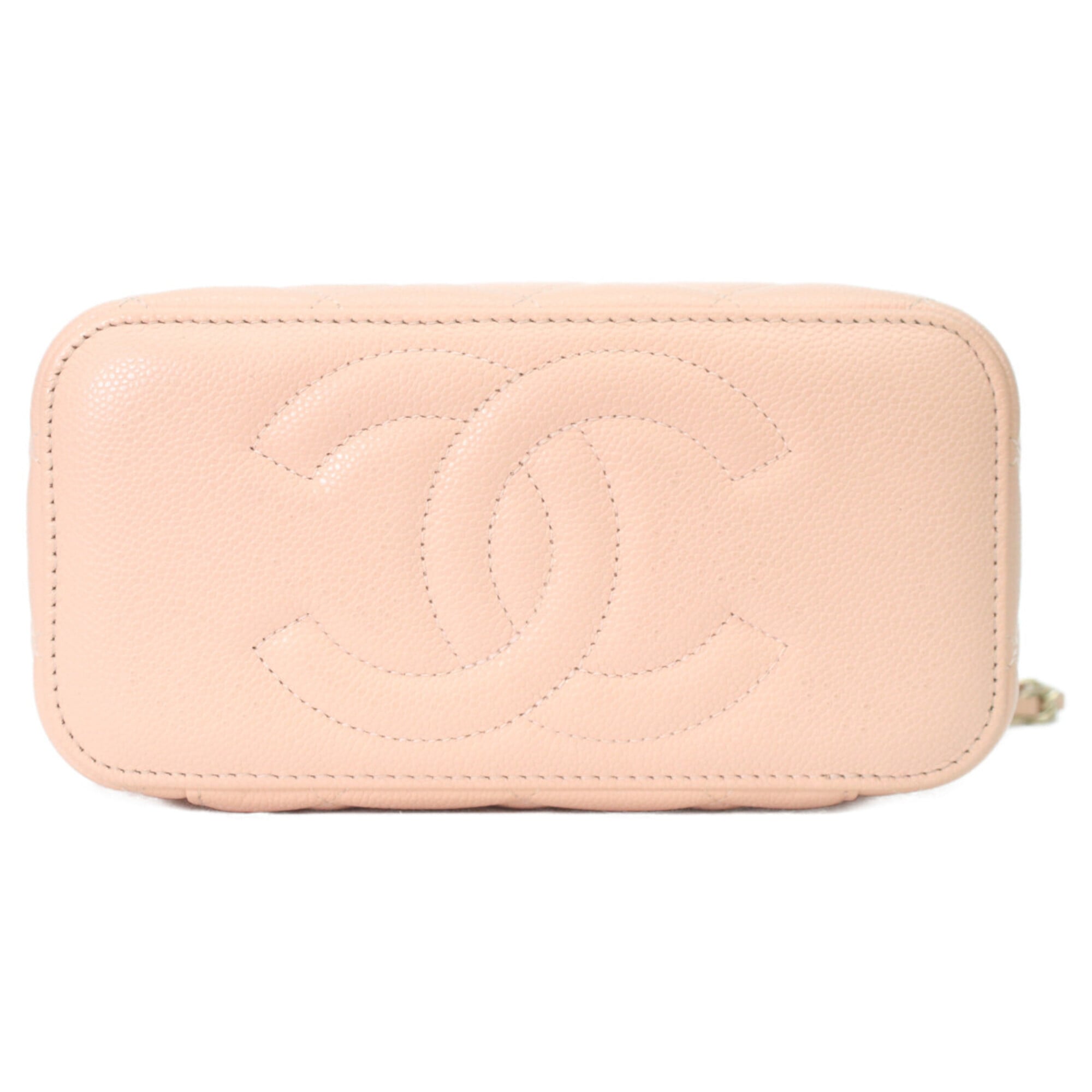 Chanel Pink Grained Calfskin Shoulder Bag (Pre-Owned)