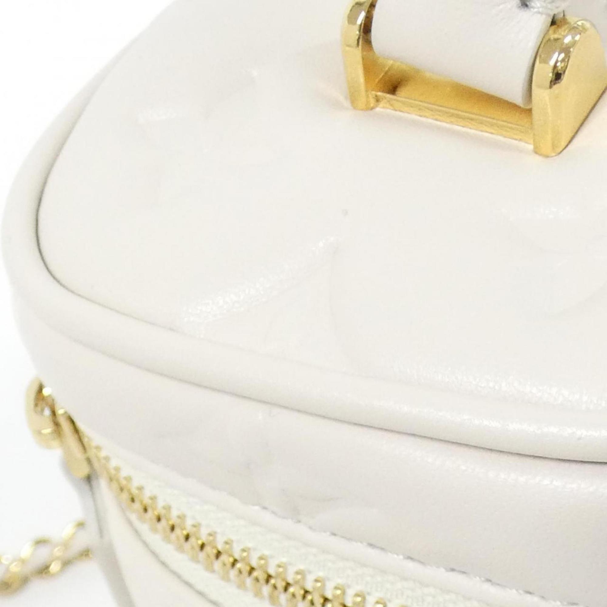 Louis Vuitton Ivory Leather Shoulder Bag Vanity Bag (Pre-Owned)