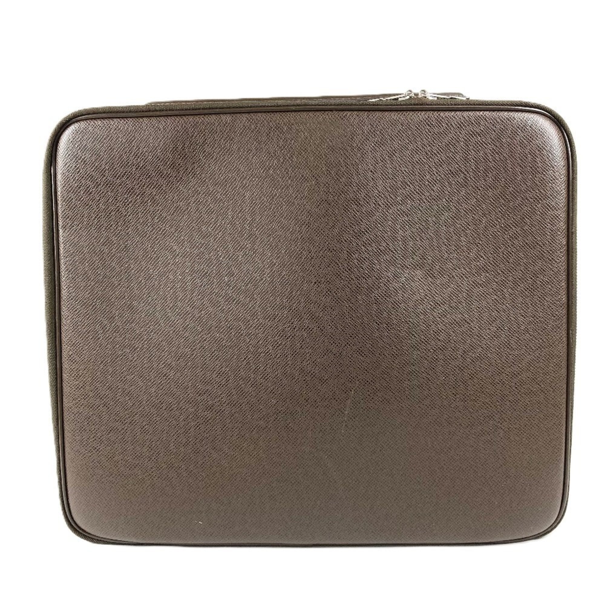 Louis Vuitton Brown Grizzly Taiga Leather Leather Handbag Tote Bag (Pre-Owned)