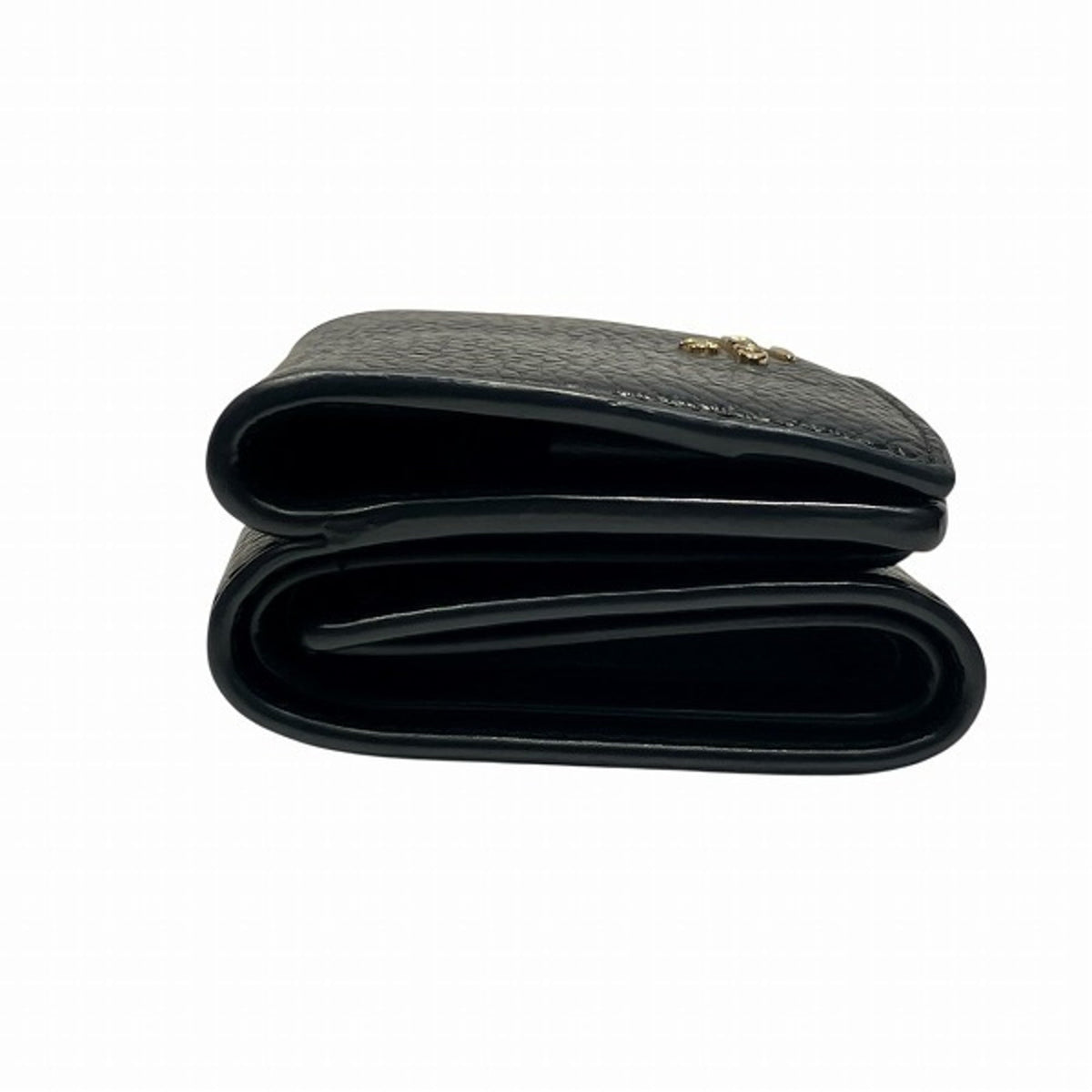 Coach Black Leather Wallet (Tri-Fold) (Pre-Owned)
