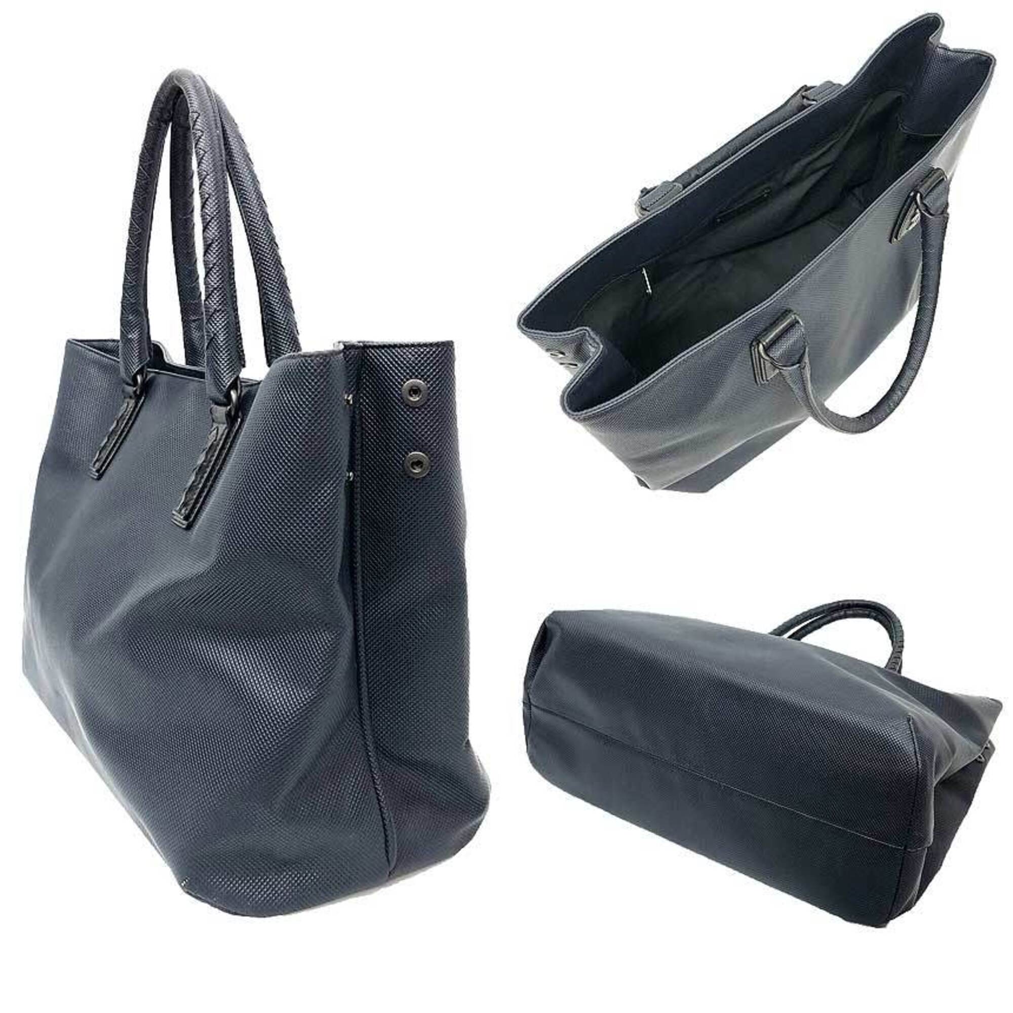 Bottega Veneta Blue Navy Pvc Leather Tote Bag (Pre-Owned)