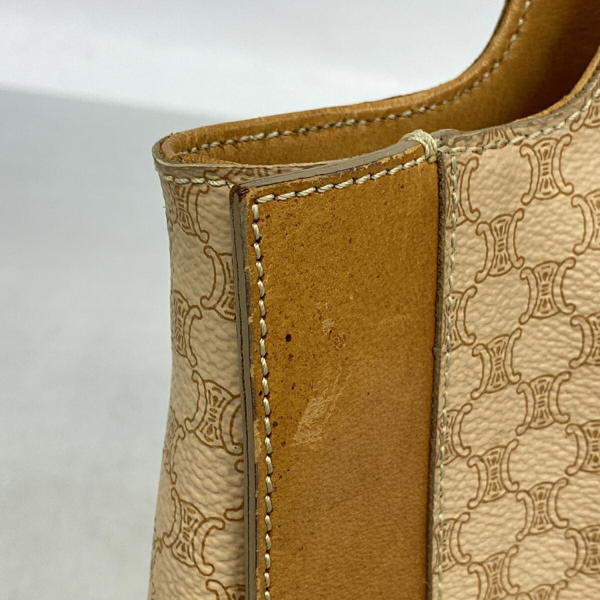 Celine Brown Pvc Handbag (Pre-Owned)
