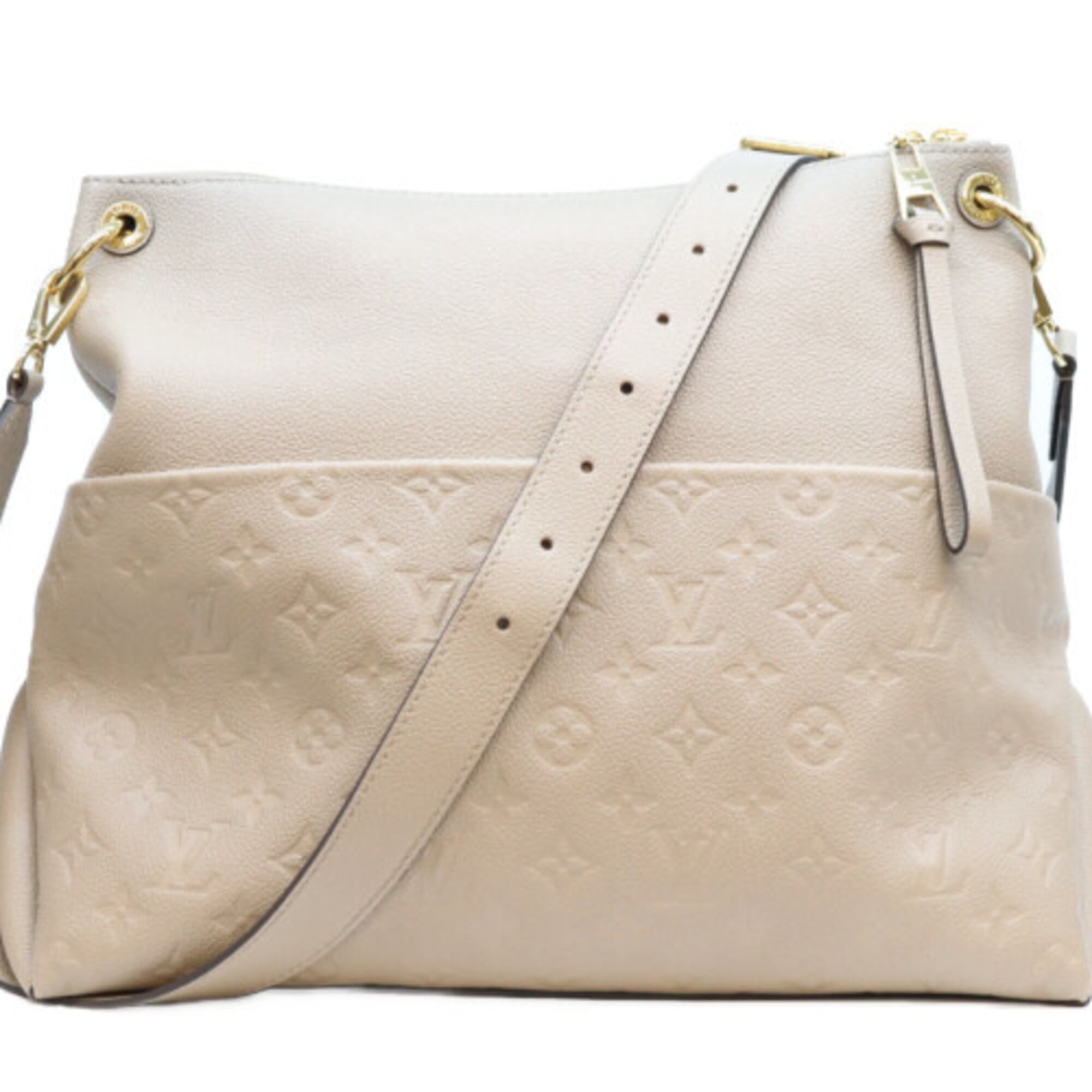 Louis Vuitton Beige Monogram Empreinte Shoulder Bag (Pre-Owned)