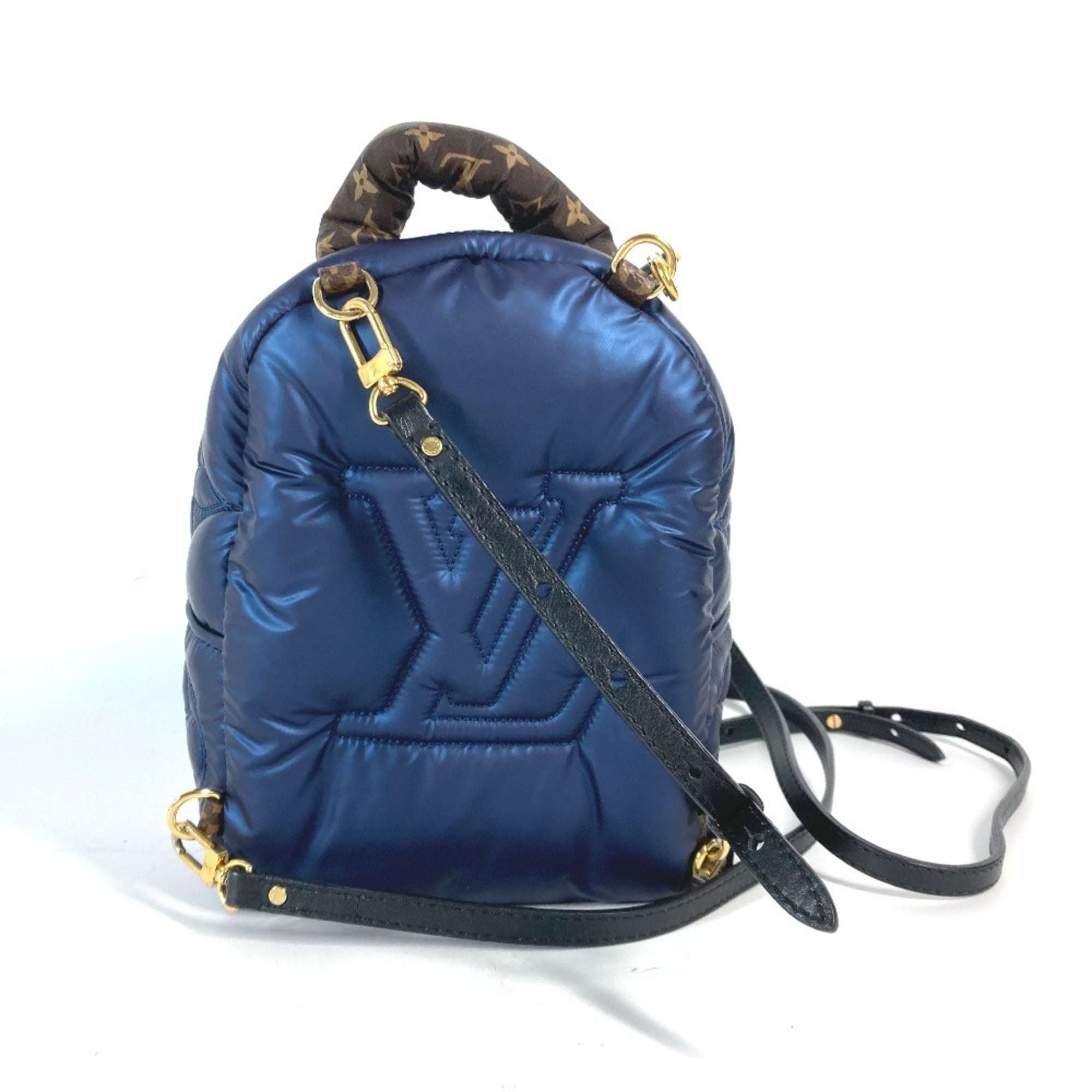 Louis Vuitton Brown Navy Monogram Nylon Backpack (Pre-Owned)
