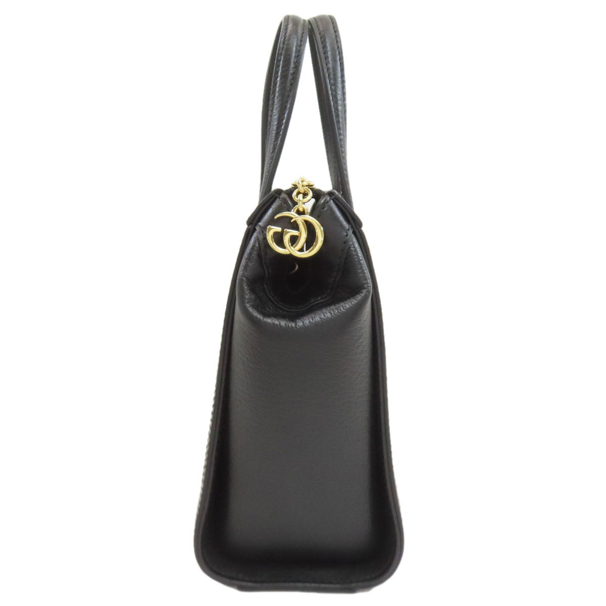 Gucci Black Leather Handbag (Pre-Owned)