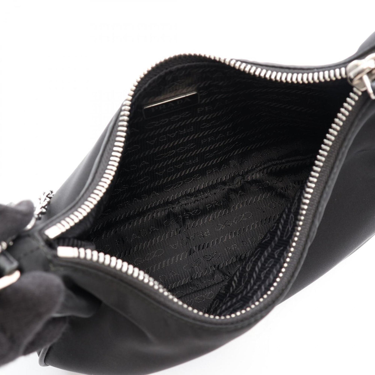 Prada Black Nylon Shoulder Bag (Pre-Owned)