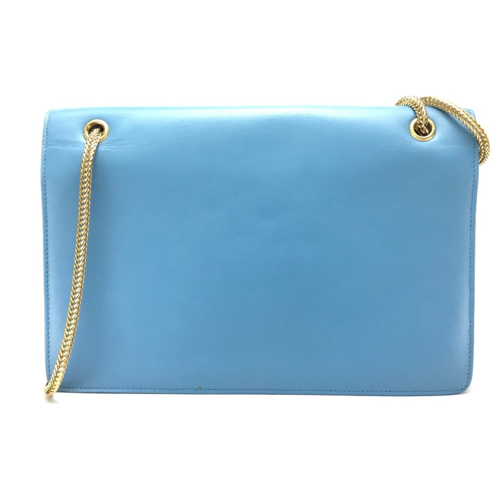 Saint Laurent Blue Leather Shoulder Bag (Pre-Owned)