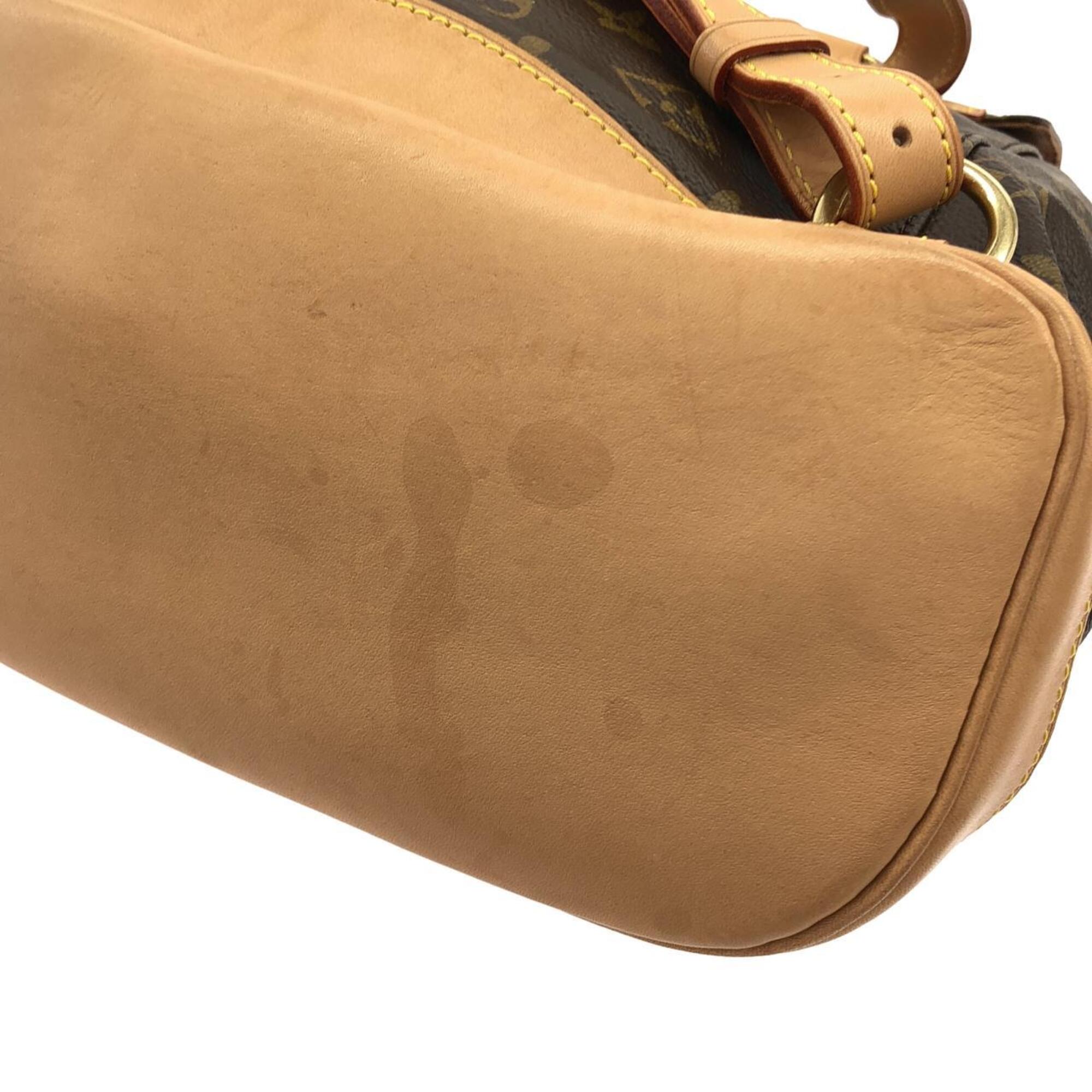 Louis Vuitton Marron Monogram Coated Canvas Backpack (Pre-Owned)