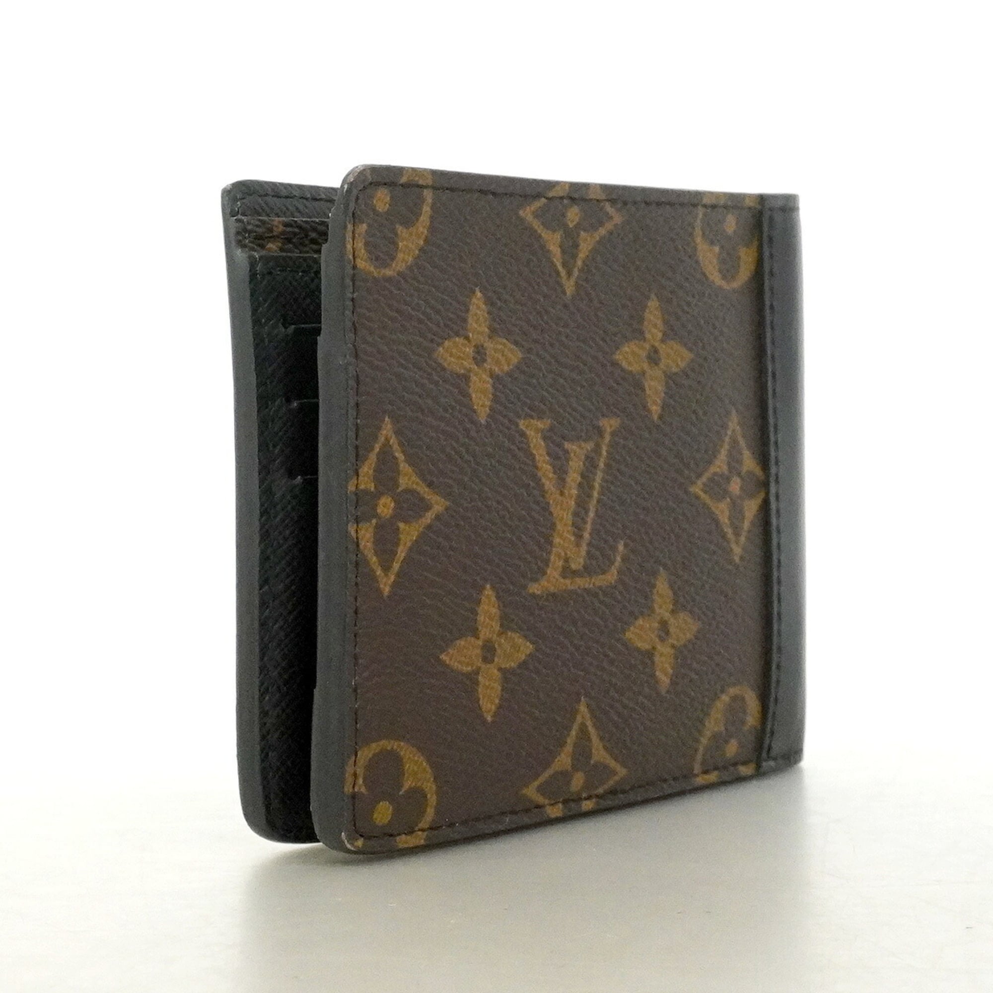 Louis Vuitton Black Brown Bill Wallet (Bi-Fold) (Pre-Owned)