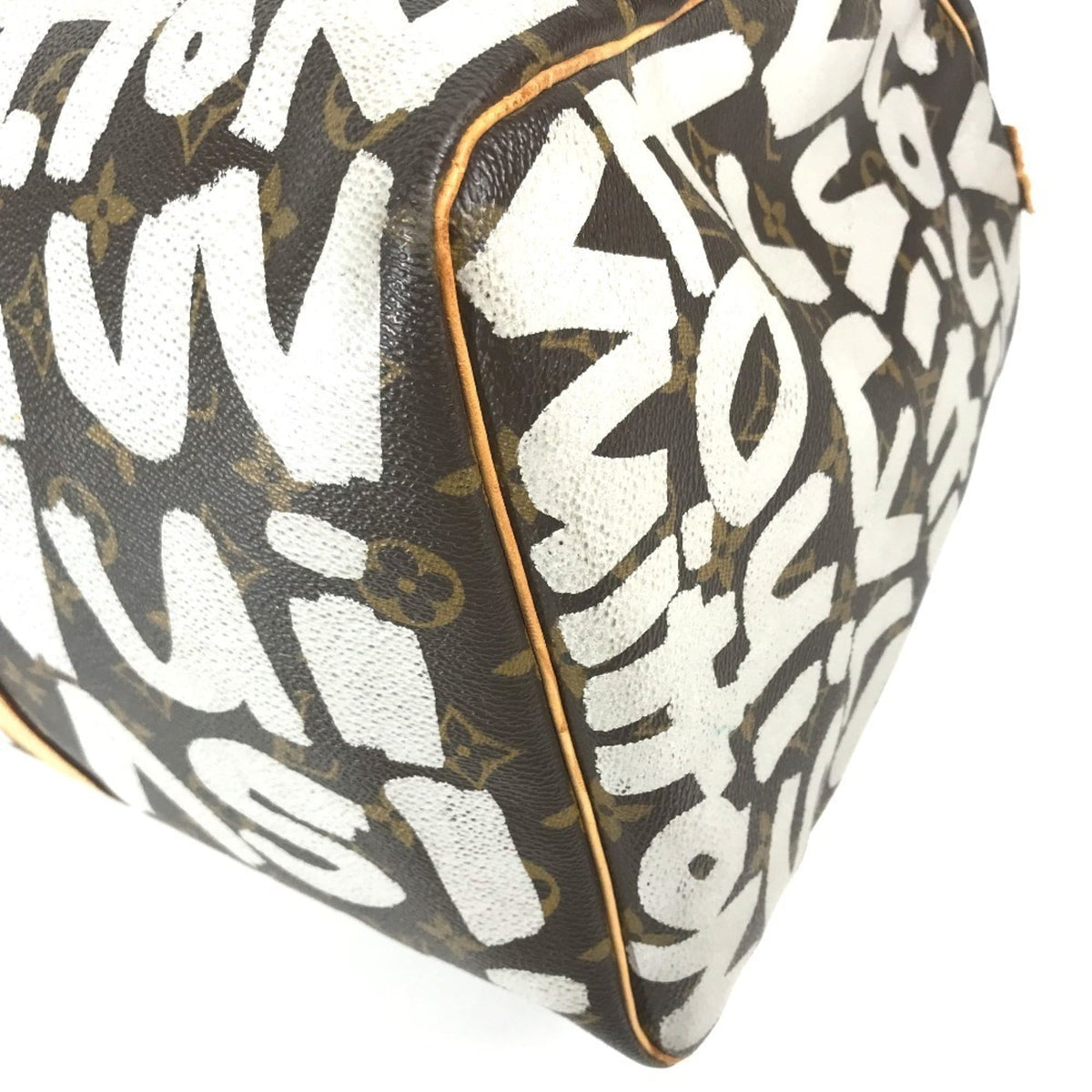 Louis Vuitton Brown Monogram White Monogram Boston Bag (Pre-Owned)
