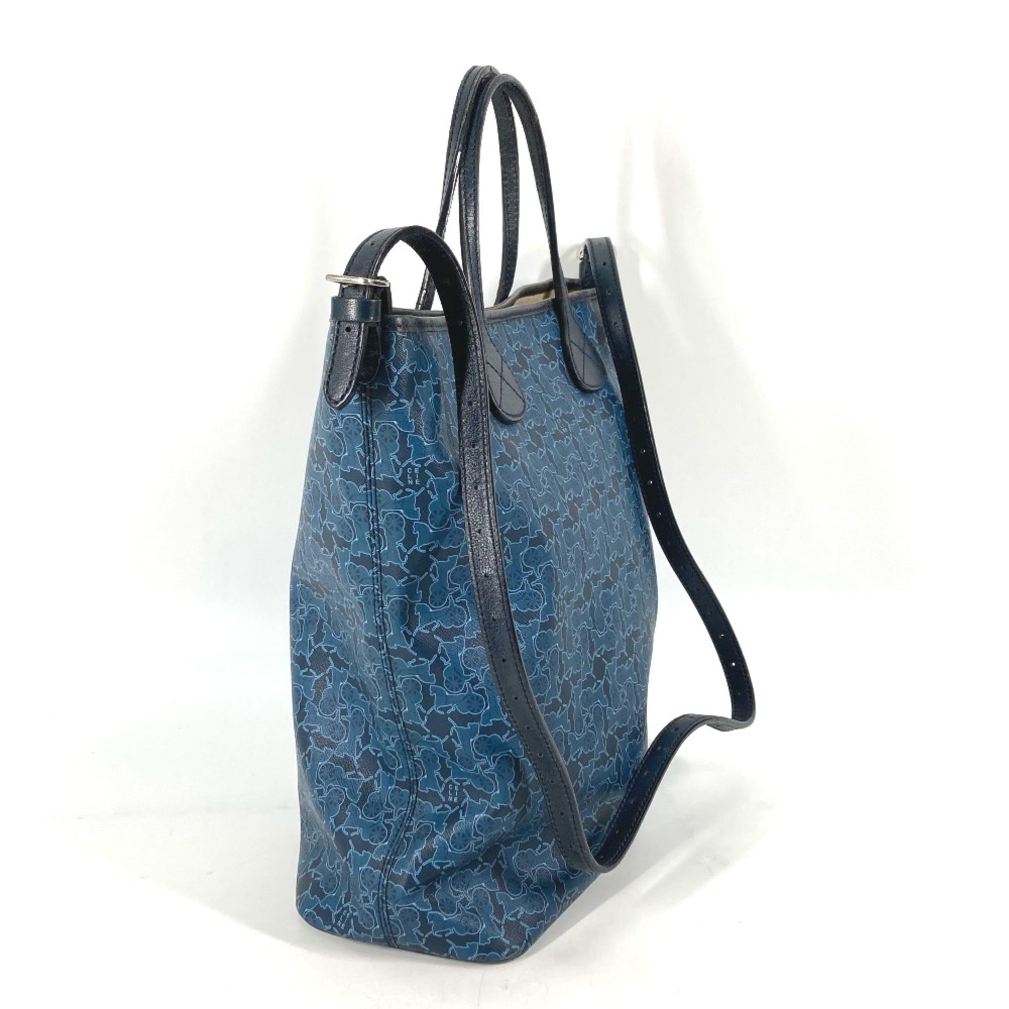 Celine Blue Leather Shoulder Bag (Pre-Owned)