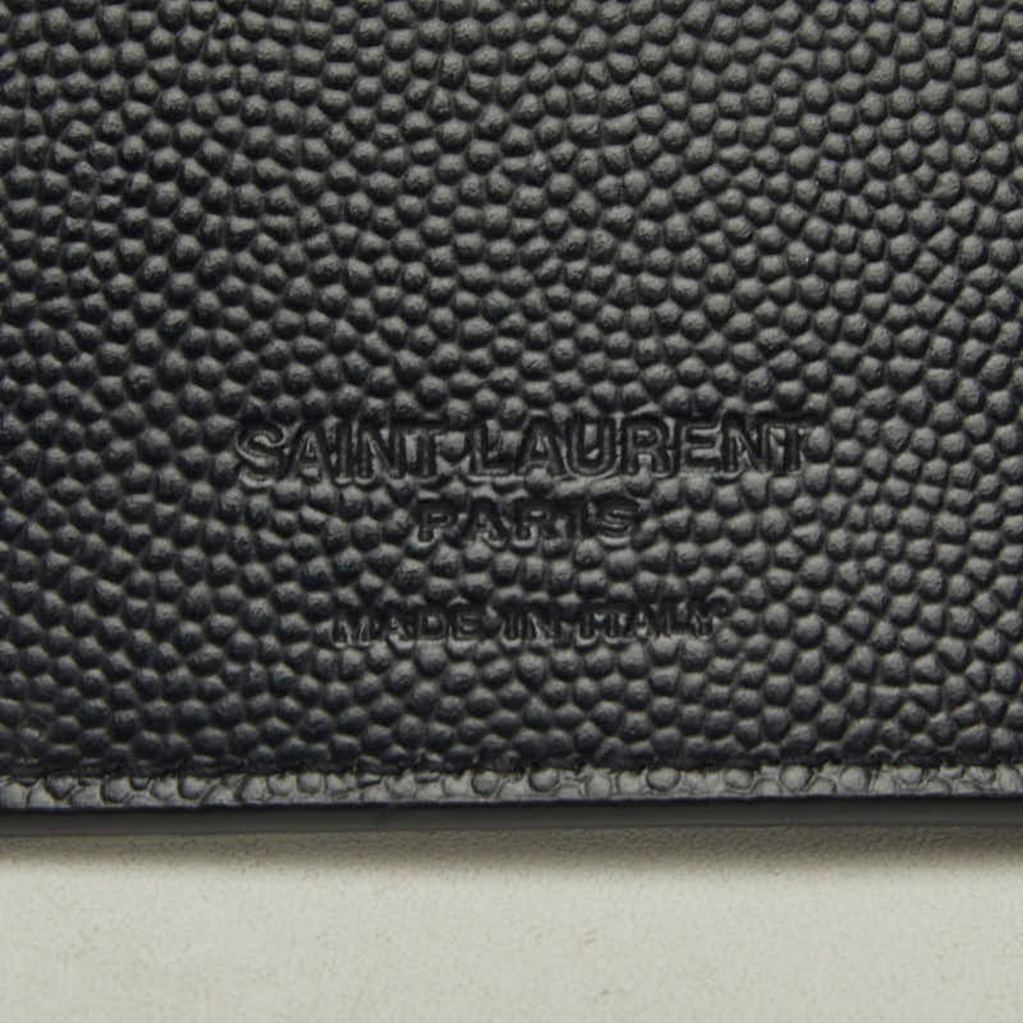 Saint Laurent Black Leather Wallet (Bi-Fold) (Pre-Owned)