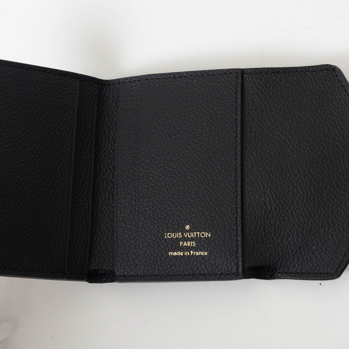 Louis Vuitton Noir Monogram Empreinte Wallet (Tri-Fold) (Pre-Owned)