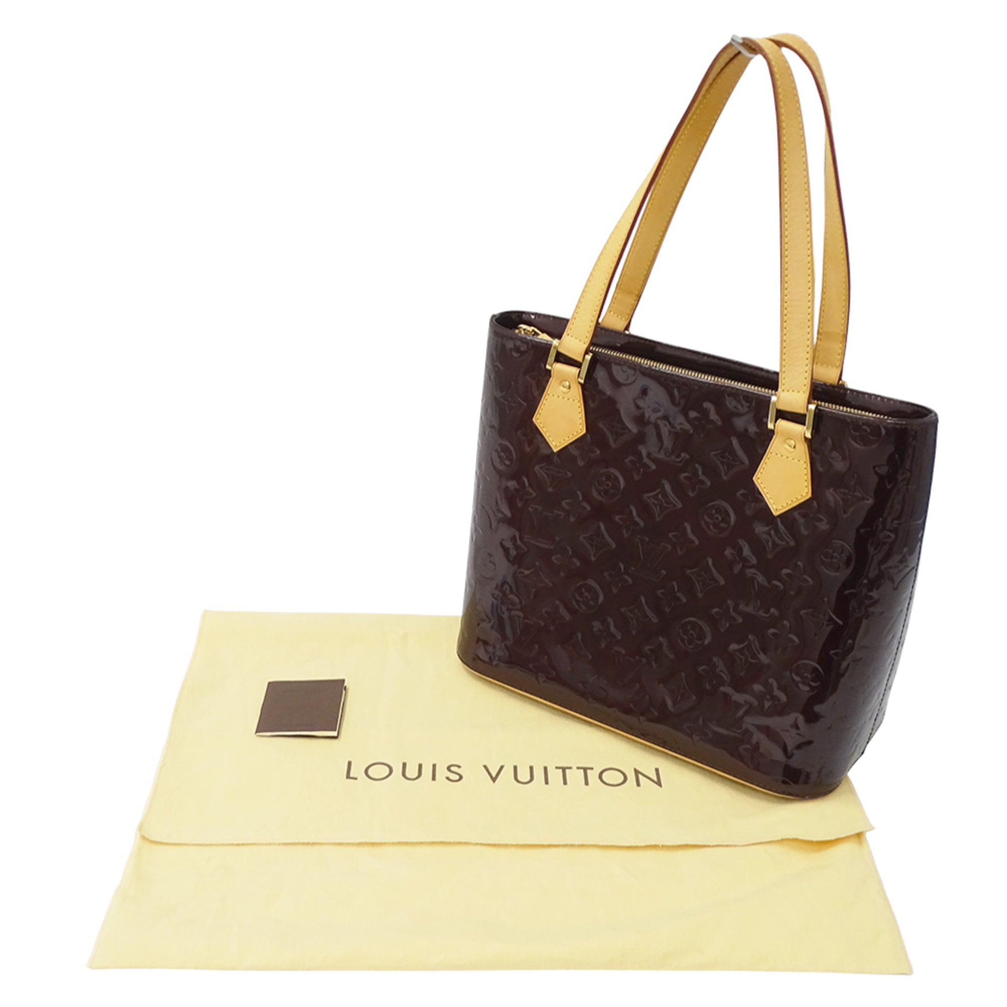 Louis Vuitton Purple Monogram Vernis Handbag Tote Bag (Pre-Owned)