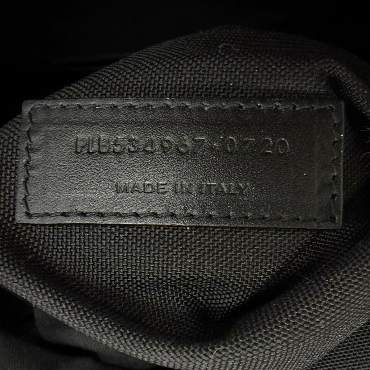 Saint Laurent Black Canvas Leather Backpack (Pre-Owned)