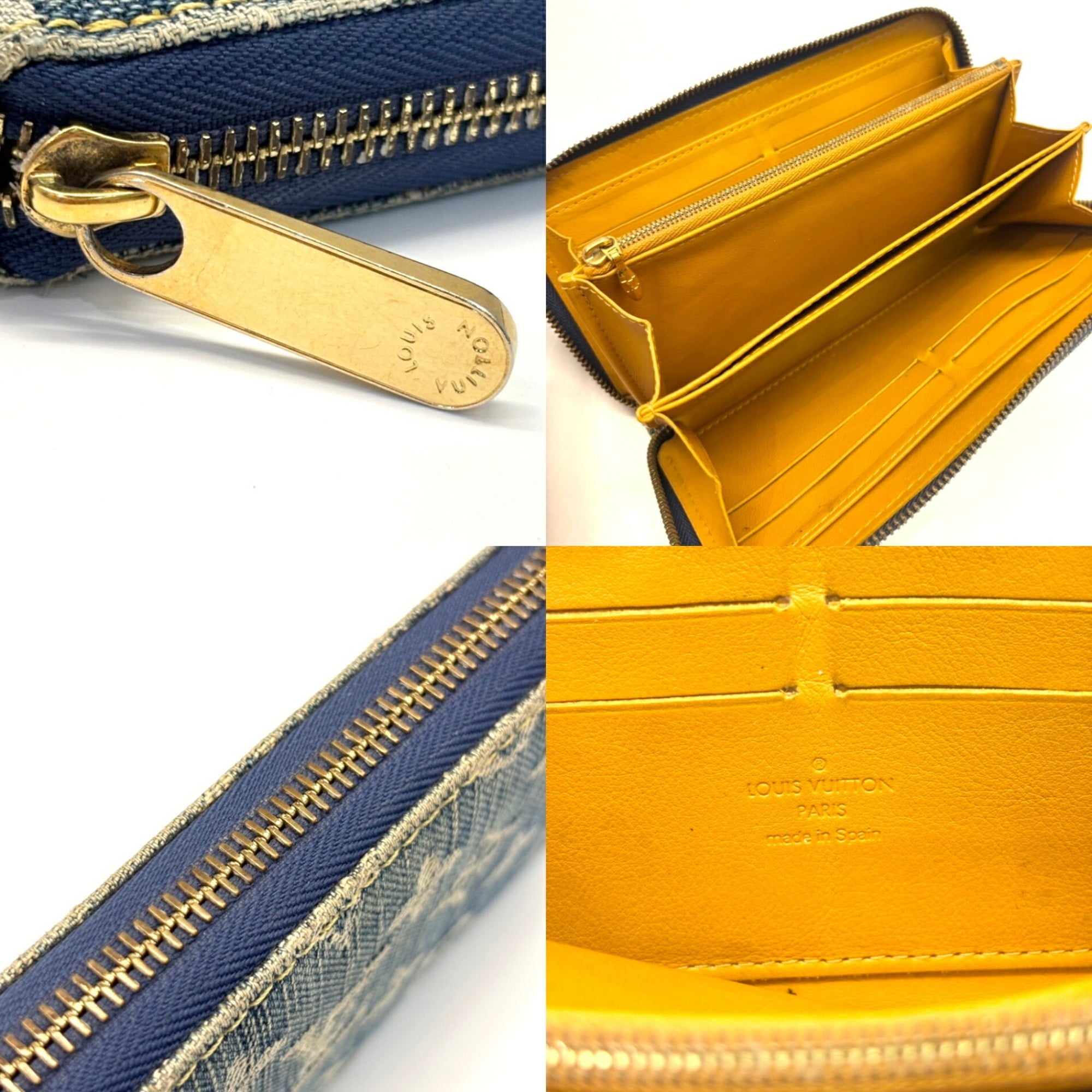 Louis Vuitton Monogram Denim Monogram Denim Long Wallet (Bi-Fold) (Pre-Owned)