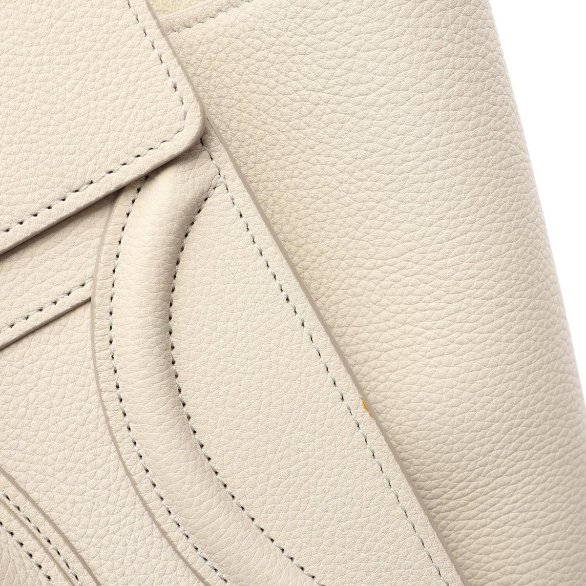 Celine White Leather Handbag Tote Bag (Pre-Owned)