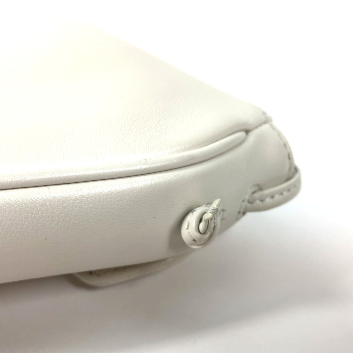Celine Black White Leather Pochette Shoulder Bag (Pre-Owned)