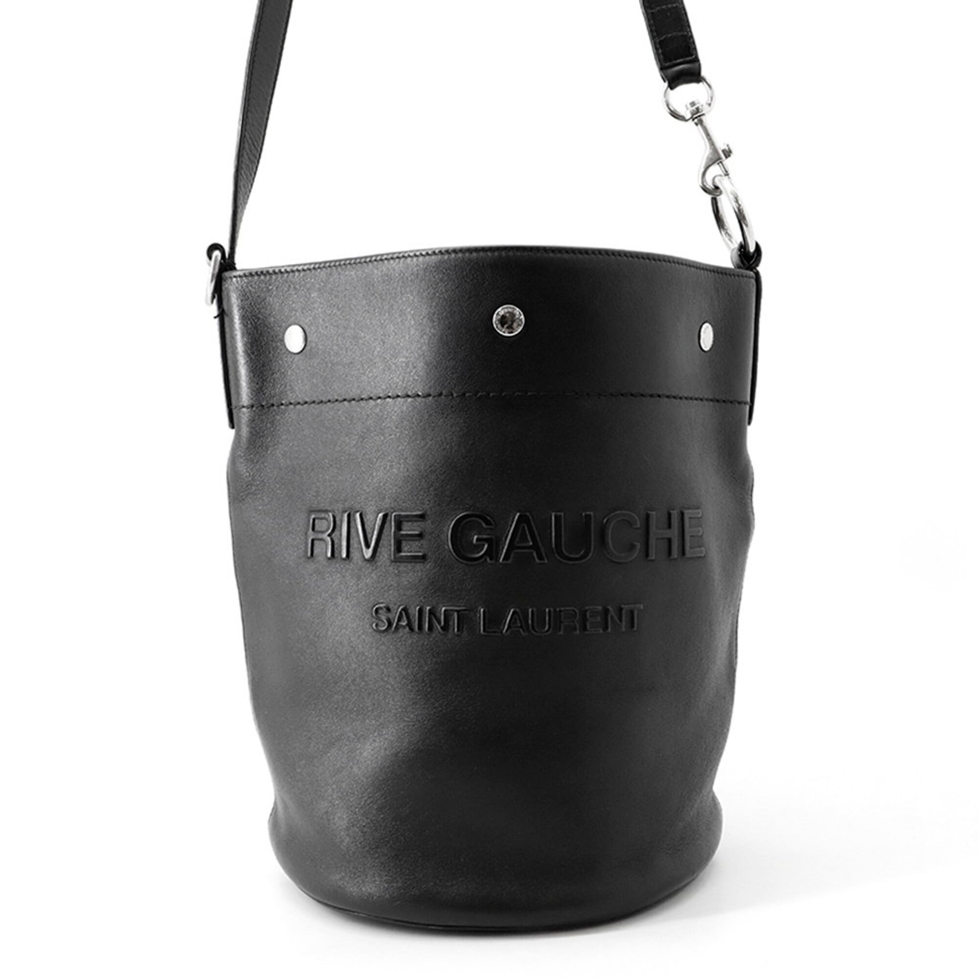 Yves Saint Laurent Black Leather Handbag Shoulder Bag (Pre-Owned)