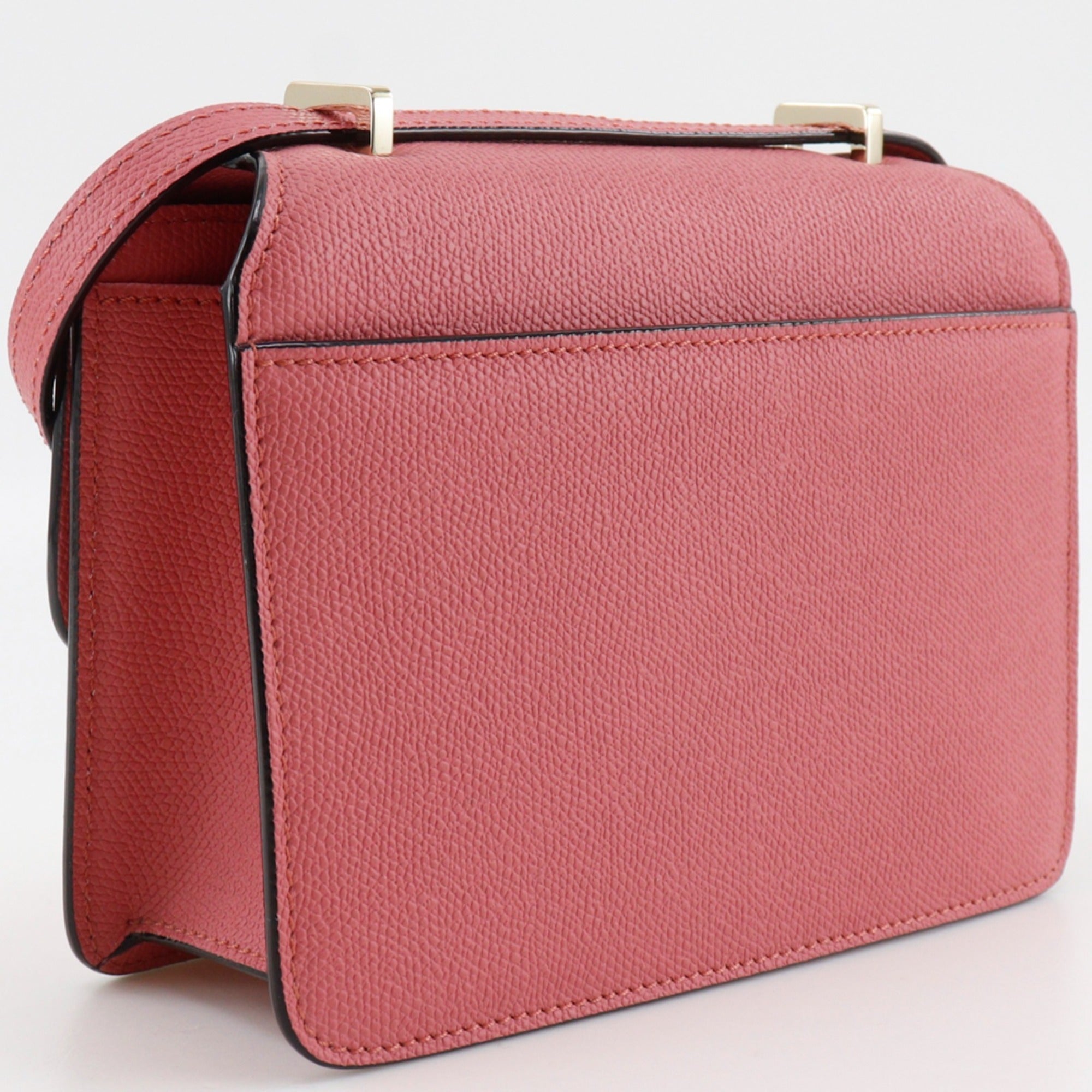 Valextra Pink Leather Shoulder Bag (Pre-Owned)