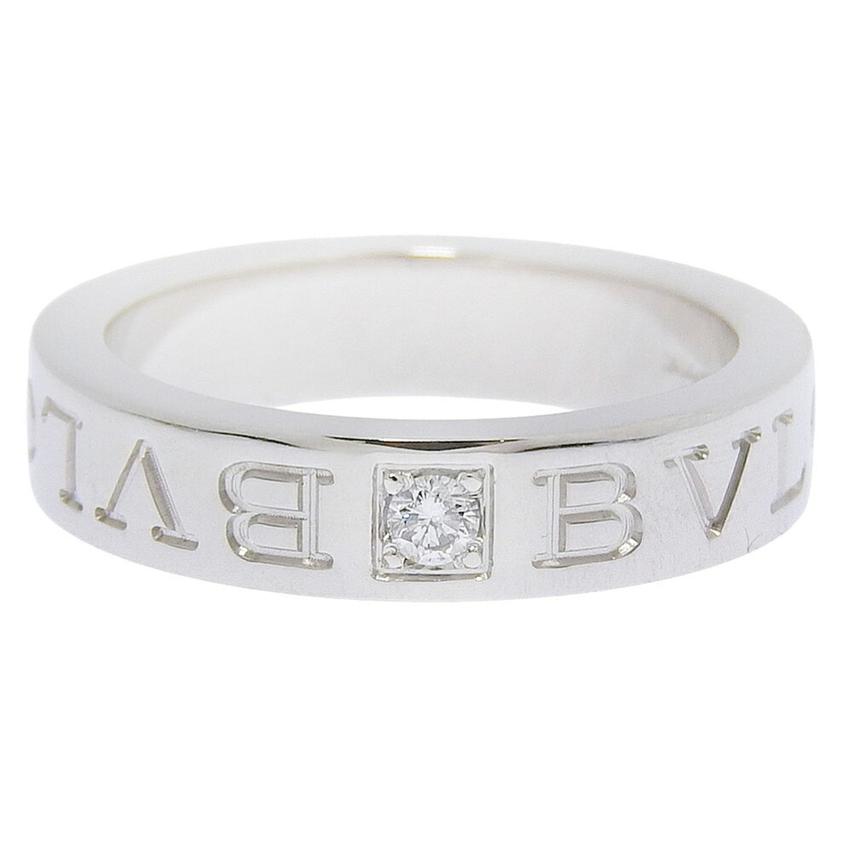 Bvlgari White Gold White Gold (18K) Band Ring (Pre-Owned)