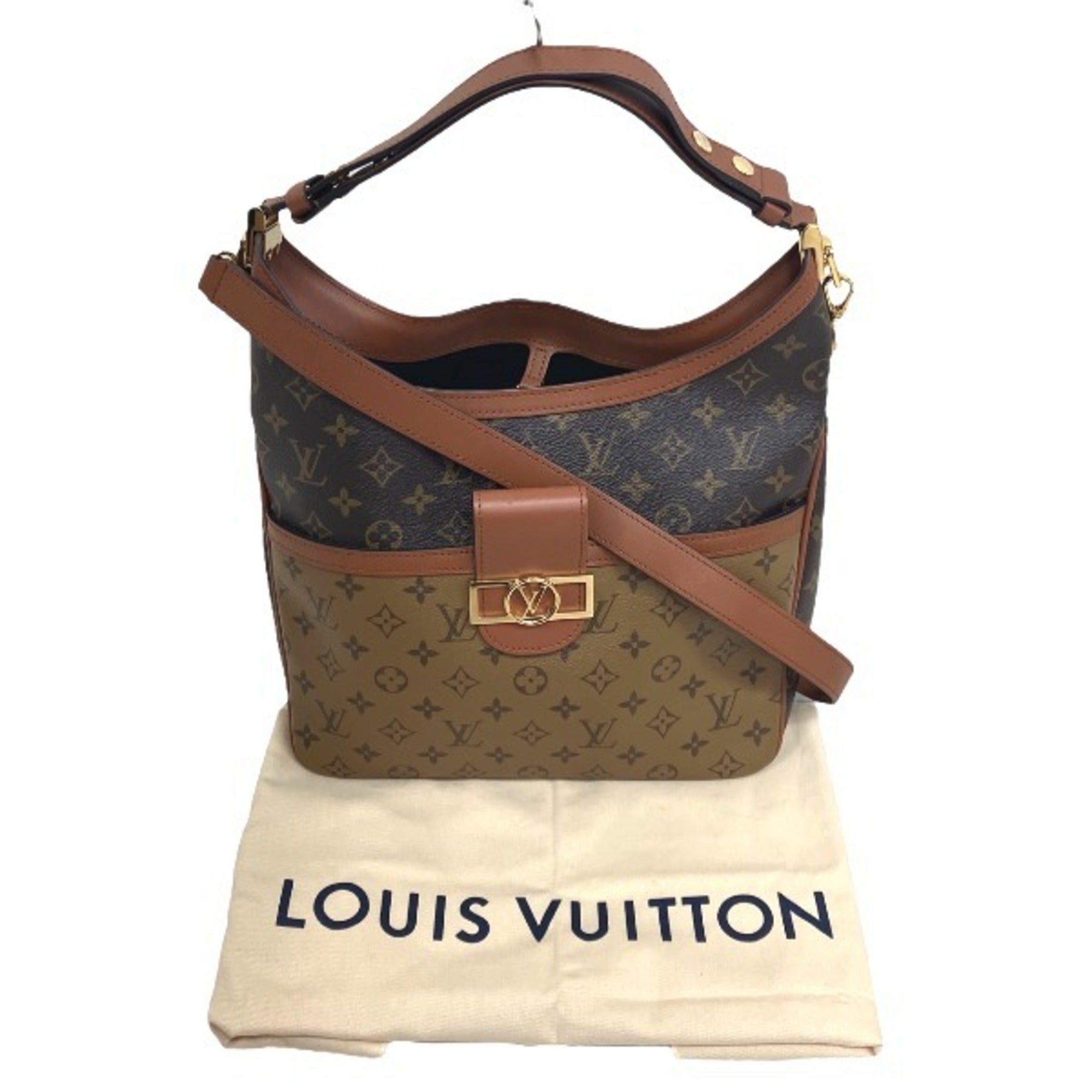 Louis Vuitton Brown Monogram Shoulder Bag (Pre-Owned)