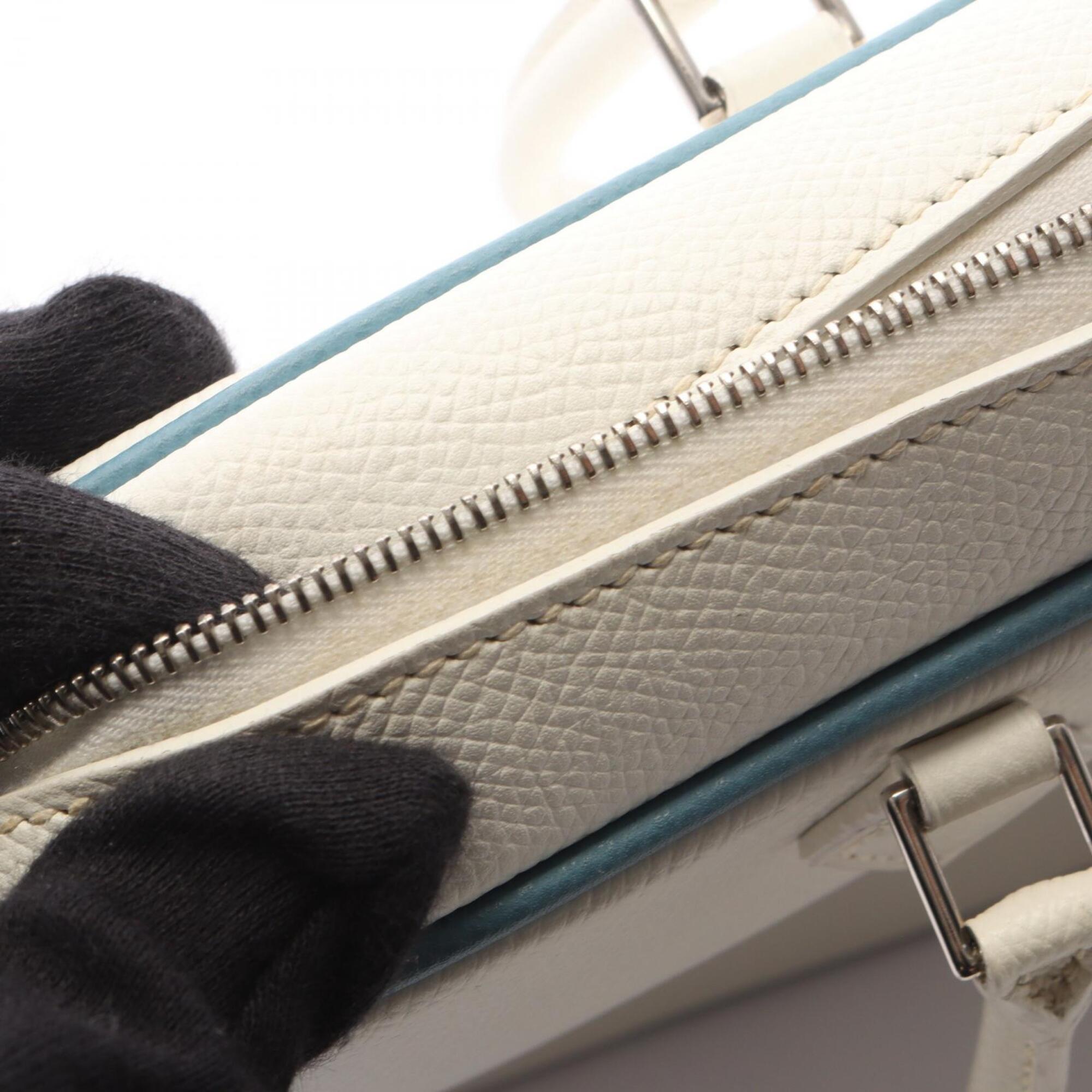 Hermes White Epsom Leather Handbag (Pre-Owned)