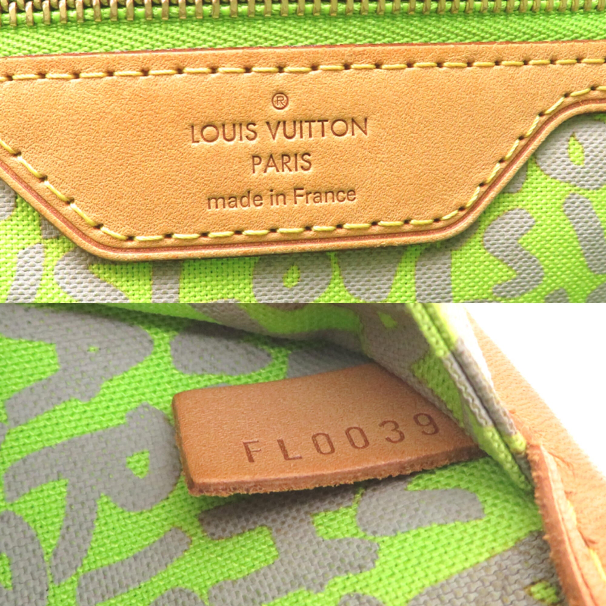 Louis Vuitton Green Monogram Graffiti Tote Bag (Pre-Owned)