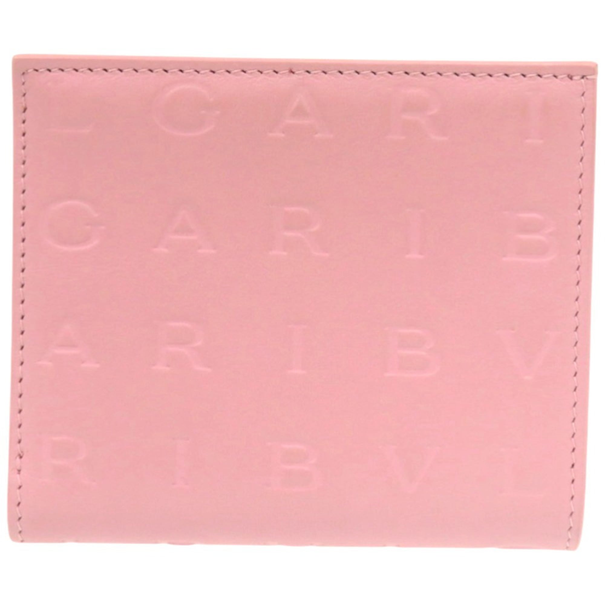 Bvlgari Pink Leather Wallet (Bi-Fold) (Pre-Owned)
