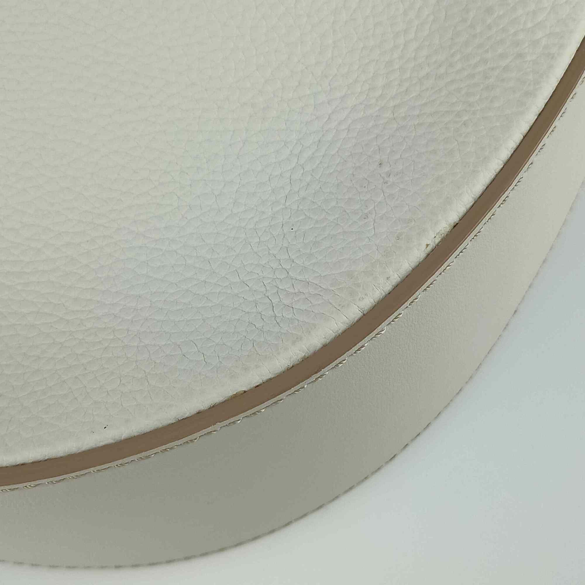 Tod's White Leather Handbag Shoulder Bag Tote Bag (Pre-Owned)
