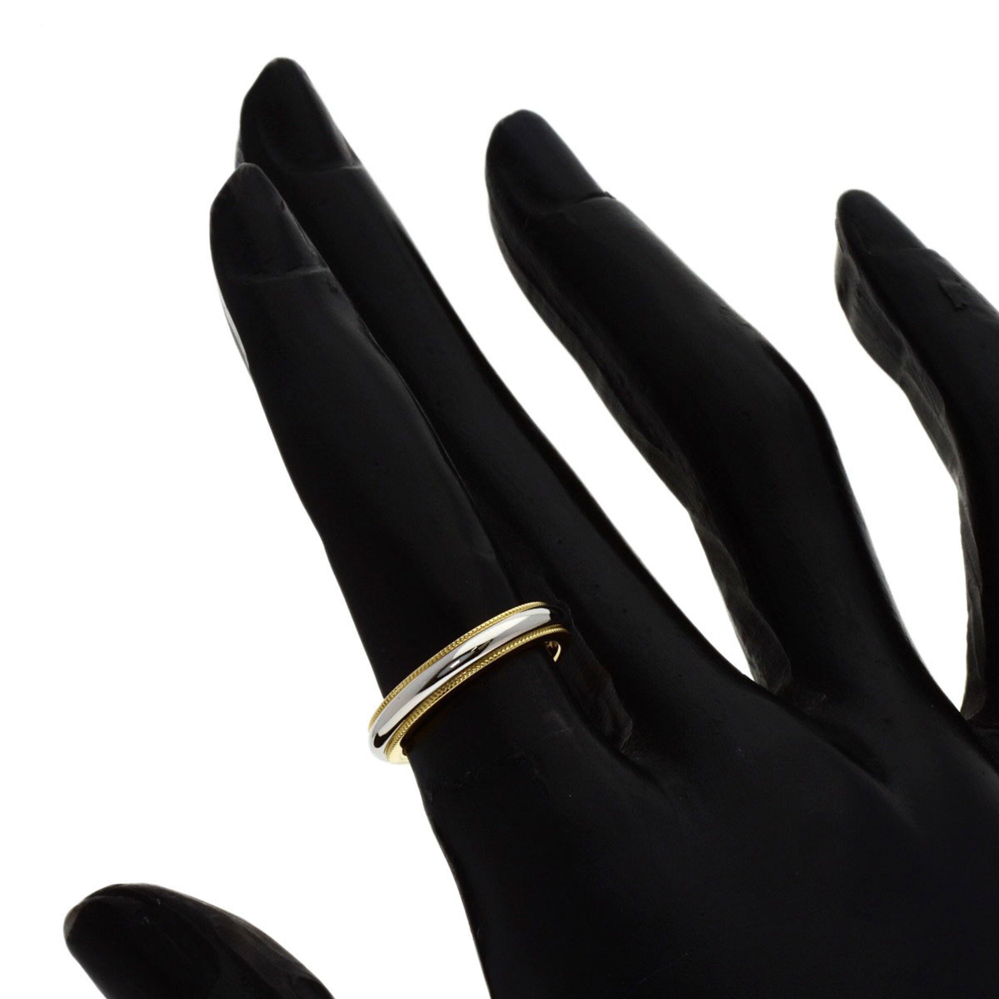 Tiffany Platinum Yellow Gold Yellow Gold (18K) Platinum 950 Band Ring (Pre-Owned)