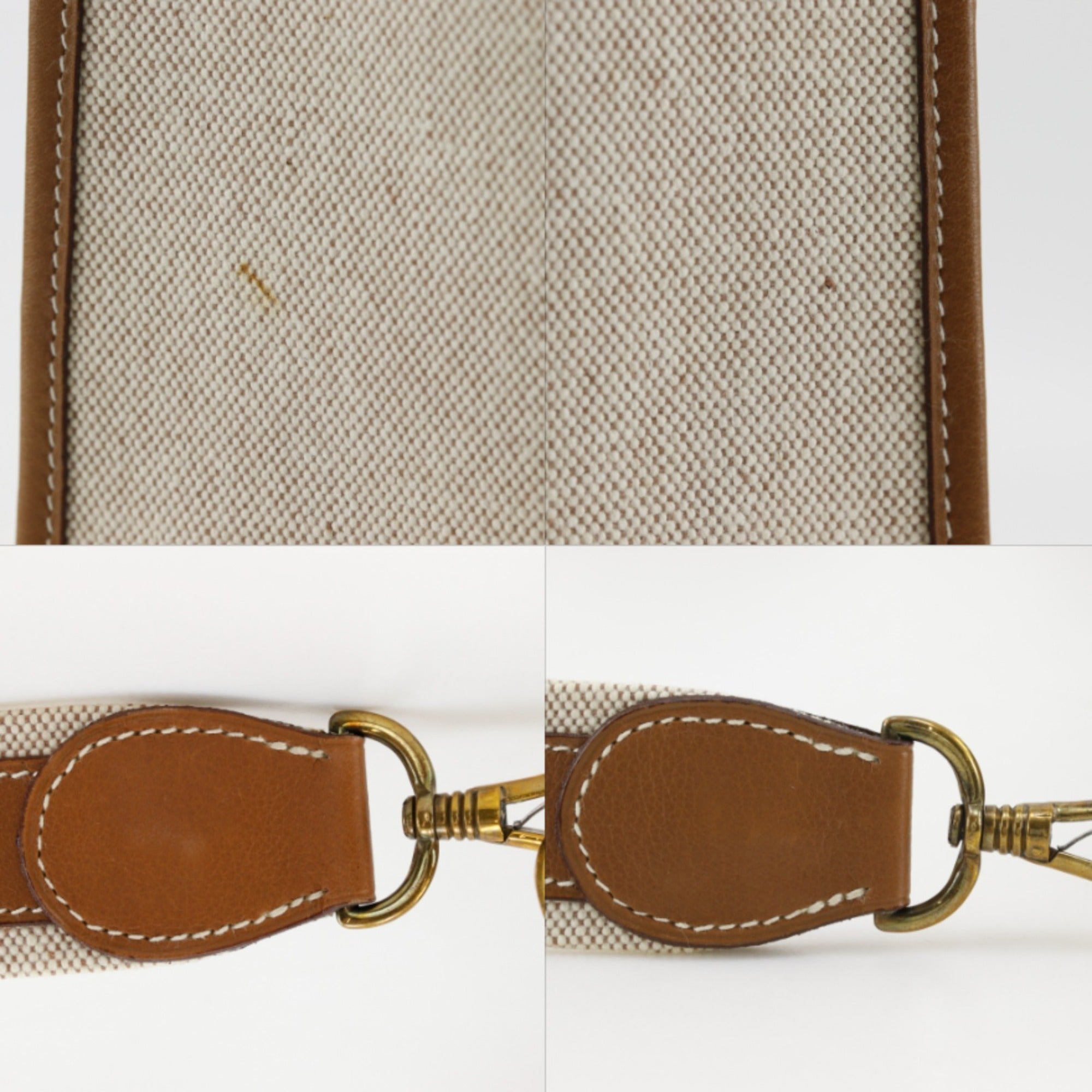 Hermes Beige Toile H Shoulder Bag (Pre-Owned)