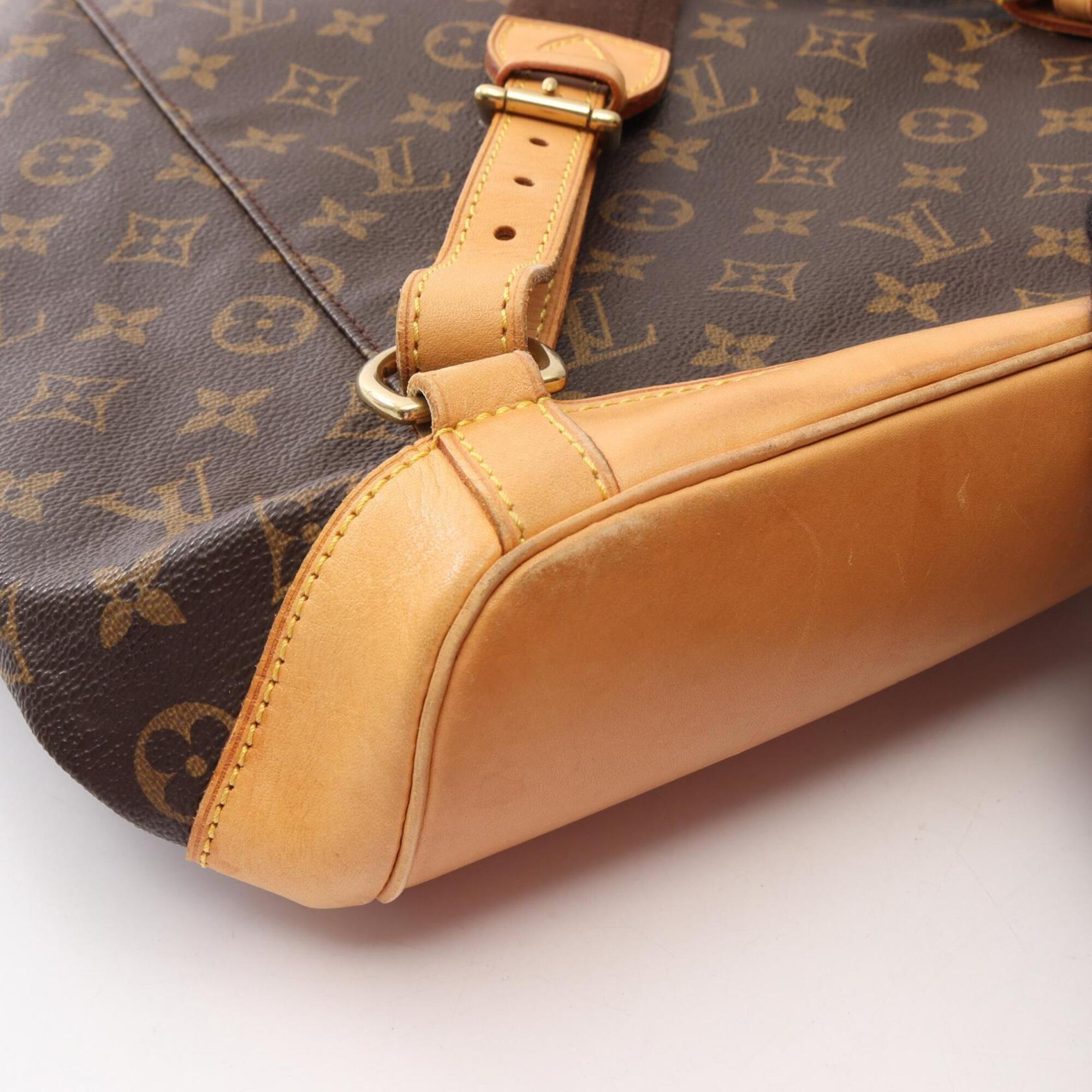 Louis Vuitton Brown Pvc Leather Backpack Handbag (Pre-Owned)