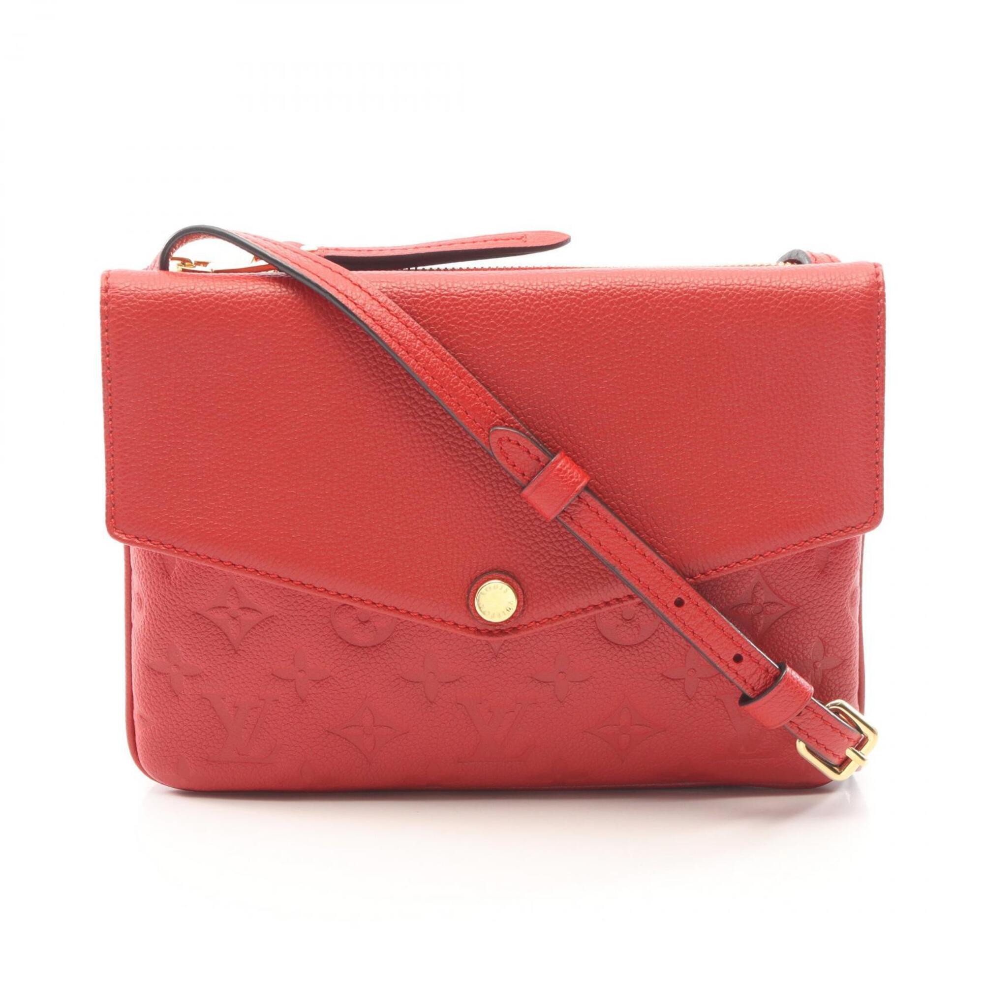 Louis Vuitton Cerise Red Color Monogram Empreinte Handbag Shoulder Bag (Pre-Owned)