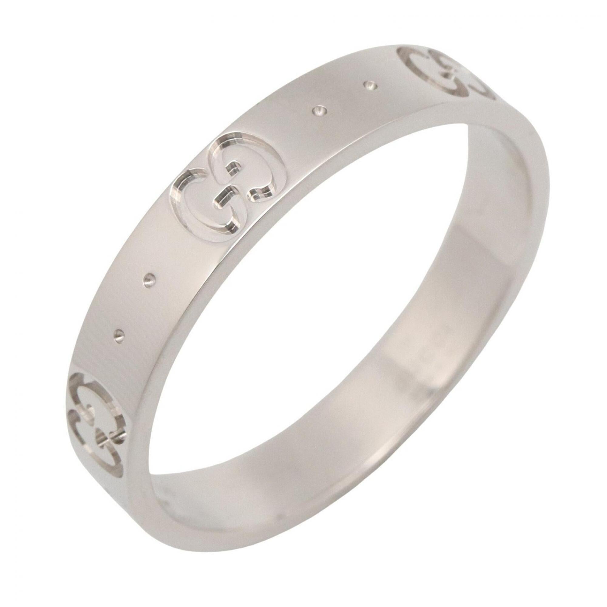Gucci Silver White Gold (18K) Band Ring (Pre-Owned)
