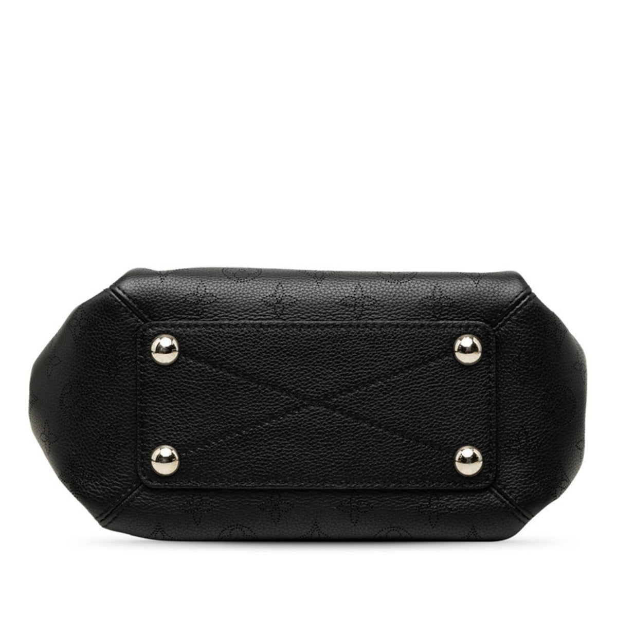 Louis Vuitton Mahina Black Leather Handbag Shoulder Bag (Pre-Owned)