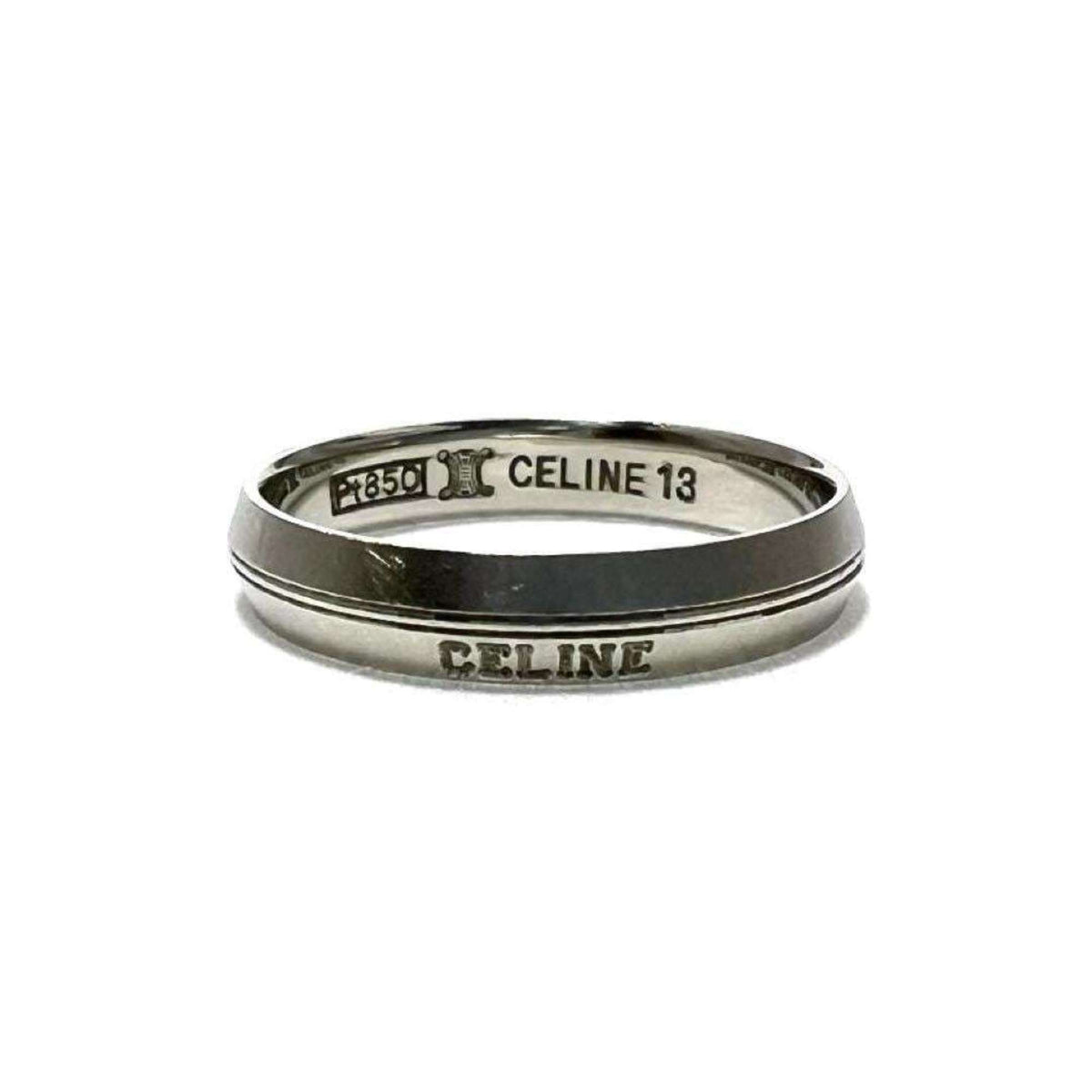 Celine Platinum 850 Band Ring (Pre-Owned)