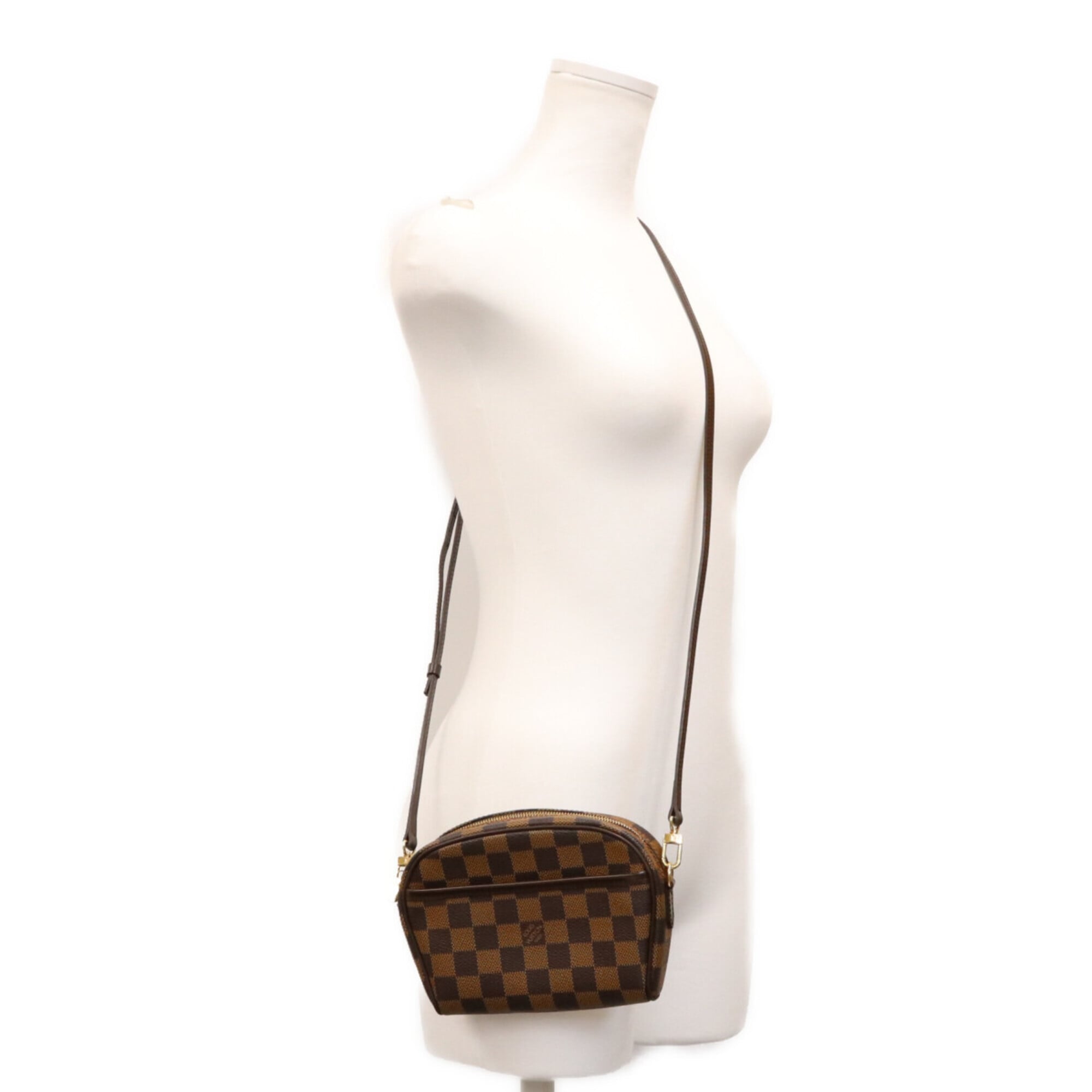 Louis Vuitton Brown Damier Canvas Pochette Shoulder Bag (Pre-Owned)