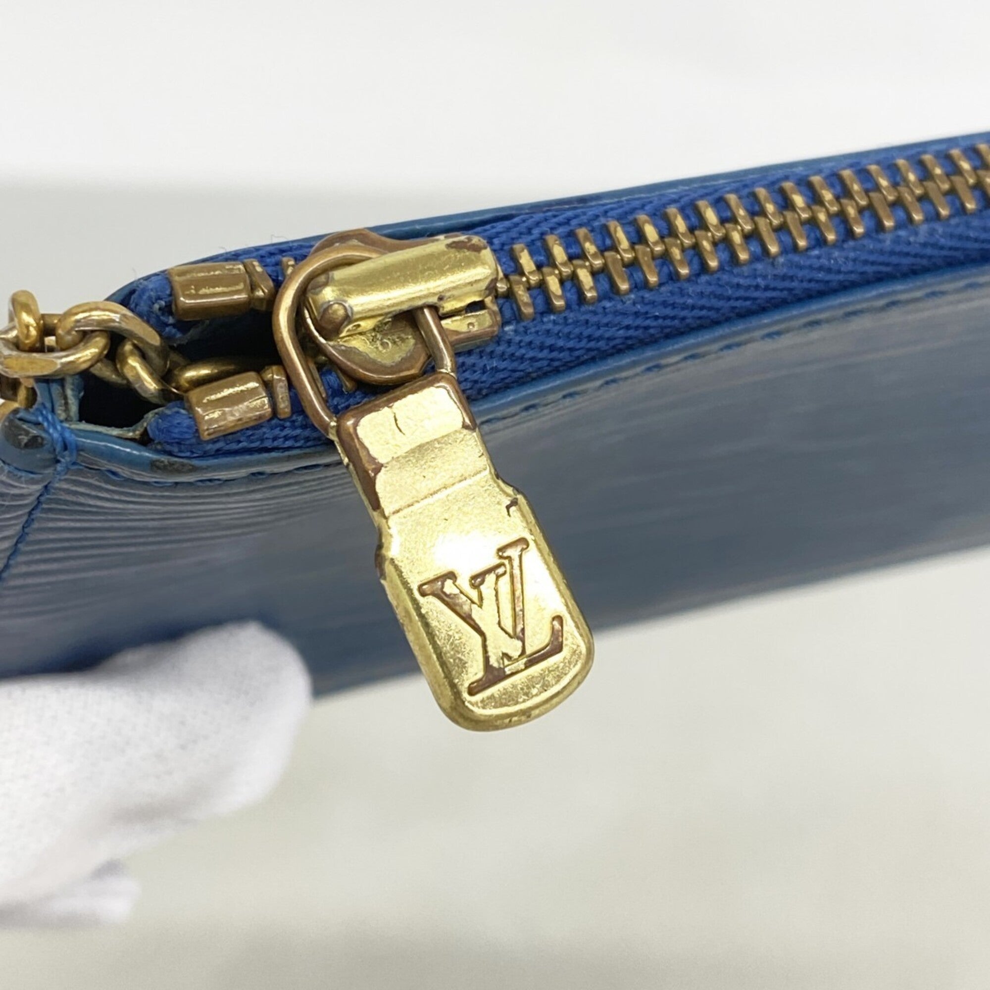 Louis Vuitton Toledo Blue Coin Purse/Coin Case (Pre-Owned)